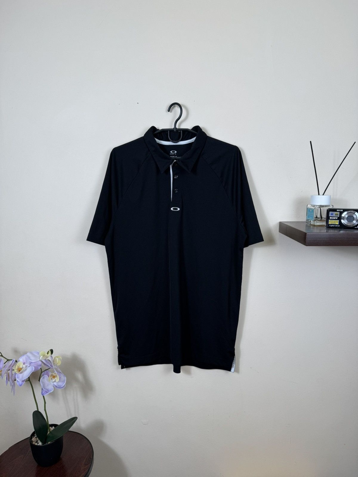 Oakley 🇺🇸 Vintage Oakley Polo T-Shirt Rare Retro Hype Y2K Size US L / EU 52-54 / 3 - 1 Thumbnail