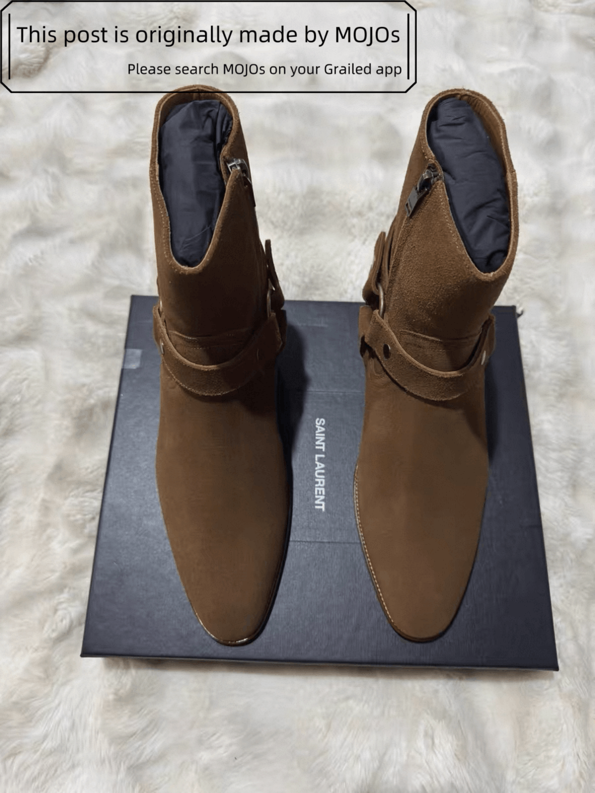 Saint Laurent Paris Sz 44 Saint Laurent Paris Wyatt 40 Harness Boots mojos123826 Size US 11 / EU 44 - 2 Thumbnail