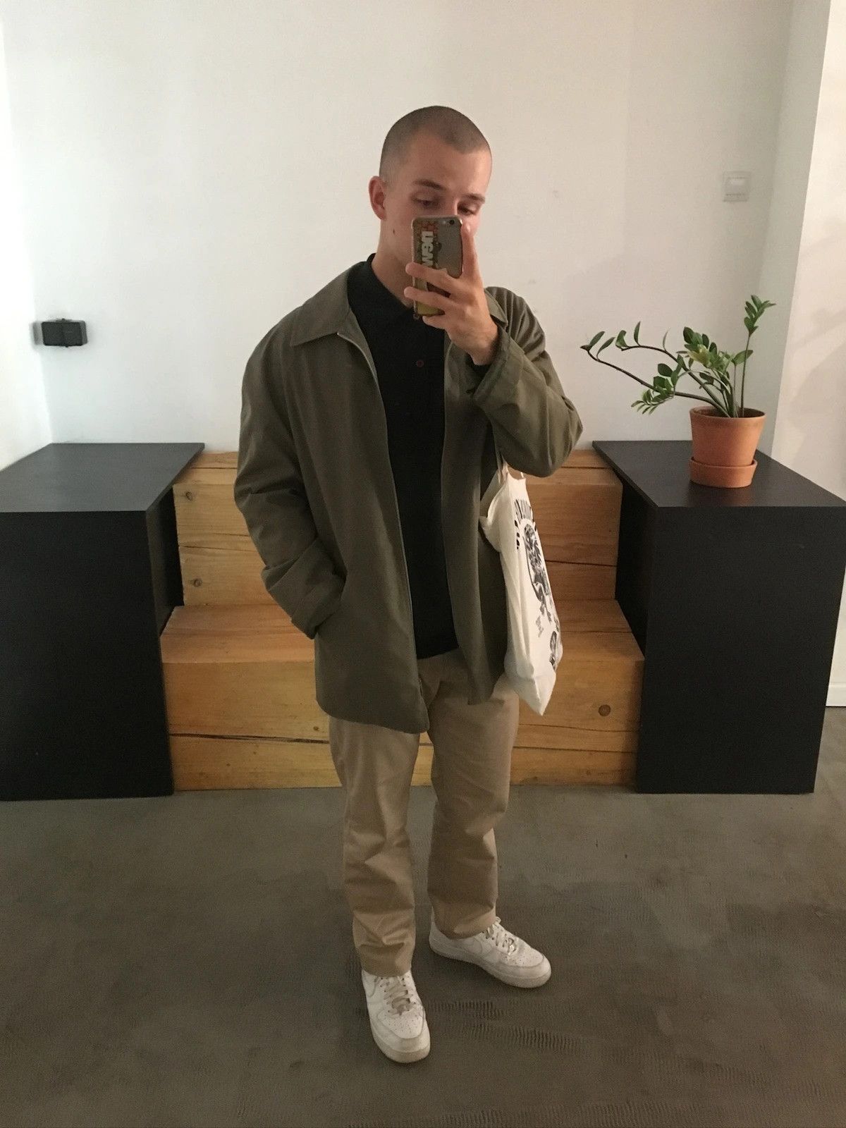 Vintage Vintage light jacket military khaki olive green Size US M / EU 48-50 / 2 - 1 Thumbnail