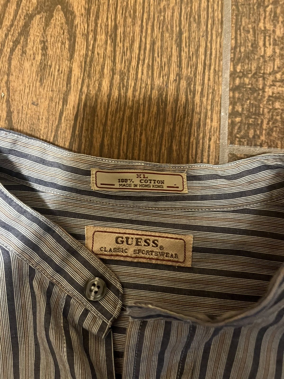 Guess Vintage Guess Dress Shirt Size US XL / EU 56 / 4 - 3 Thumbnail