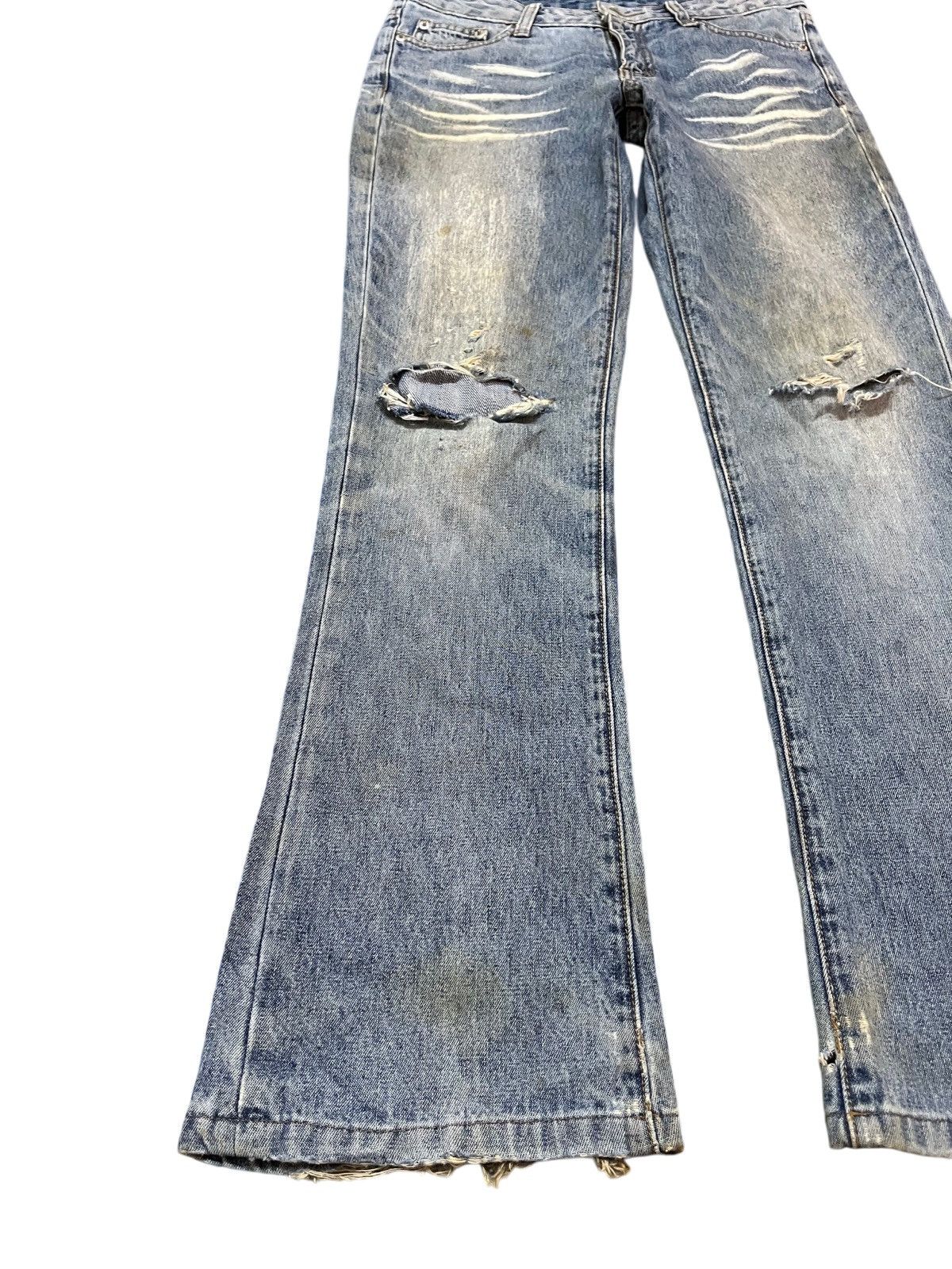 Japanese Brand × Vintage Vintage Japanese Brand Flare Distressed Denim Size US 29 - 4 Thumbnail