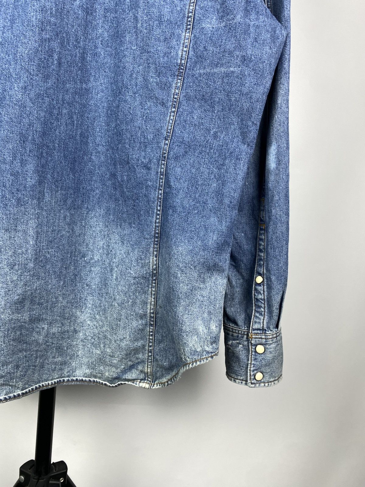 G-Star × Vintage G-Star Raw Distressed Patch Work Denim Shirt Blue Western Size US M / EU 48-50 / 2 - 9 Thumbnail