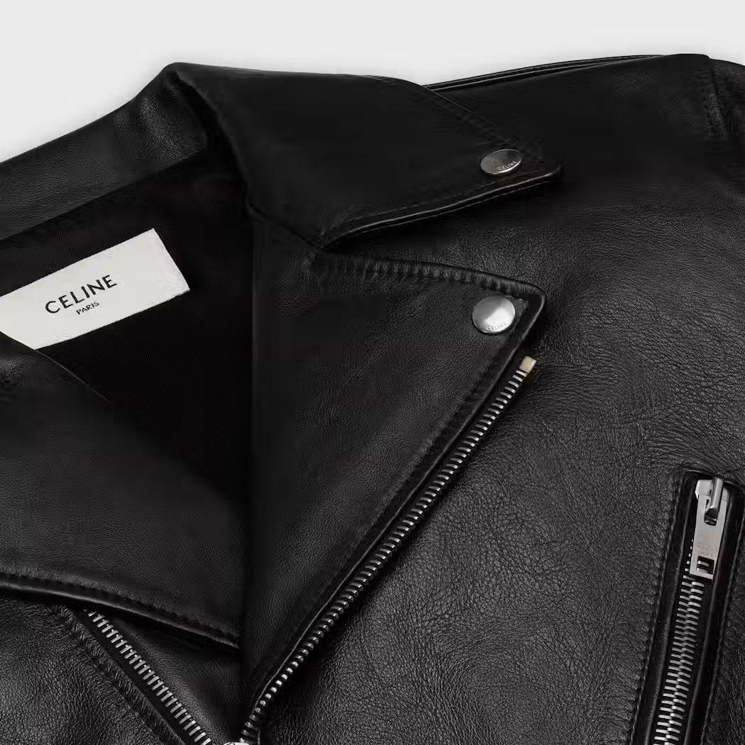 Celine × Hedi Slimane Celine X Hedi slimane Leather biker jacket Size US M / EU 48-50 / 2 - 6 Thumbnail
