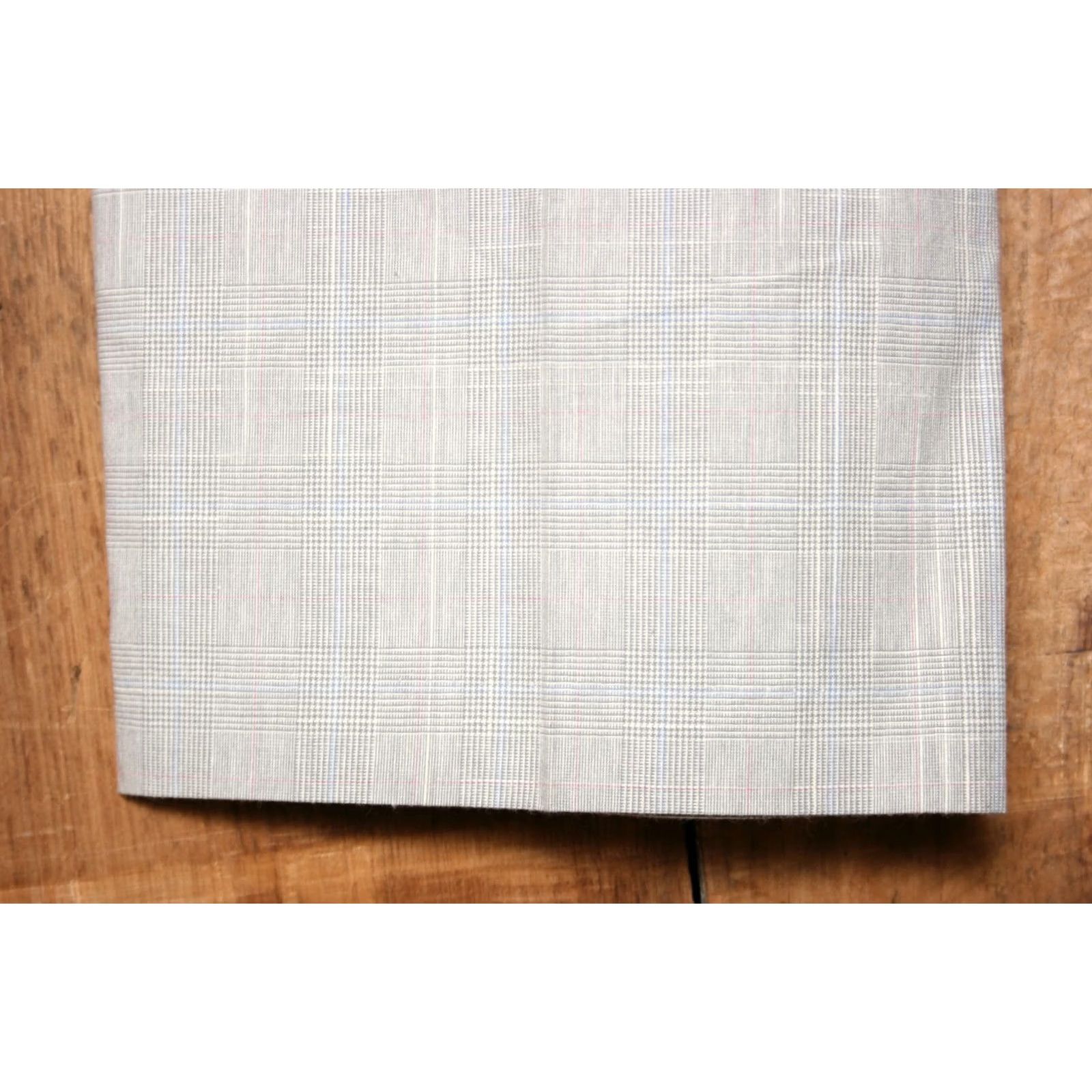 Vintage VINTAGE American Trouser Pants Mens Dress Pants Gray Blue Pink Houndstooth Plaid Cotton 36x32 Size 36 Inseam 31.25"} Size US 35 - 6 Thumbnail