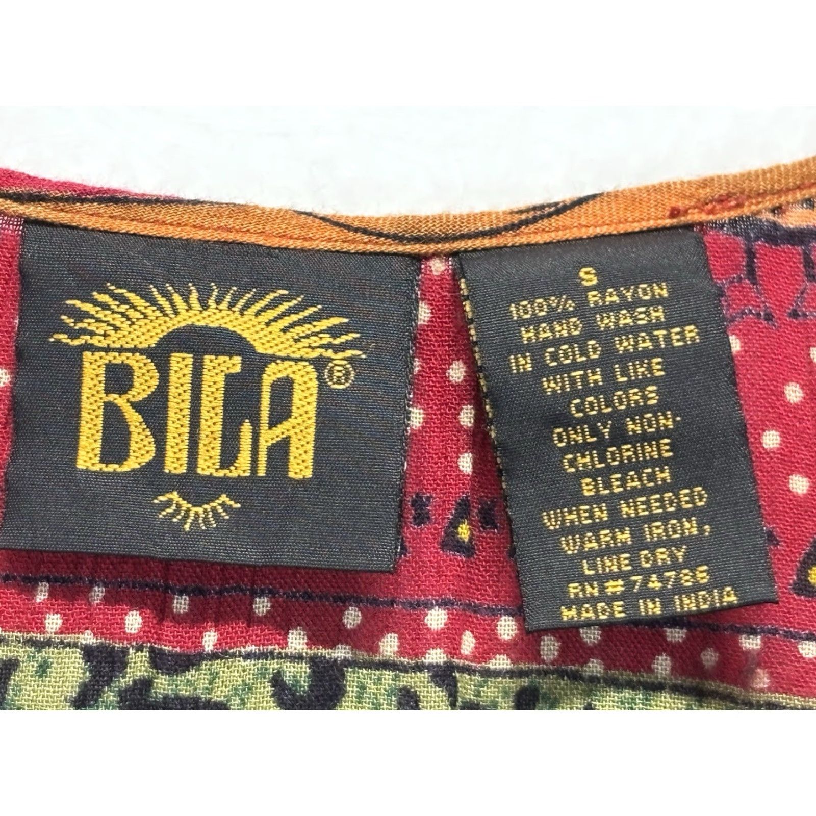 Vintage VINTAGE Bila Midi Dress Women’s Small Red Elephants Grunge Hippie 90s Indie Sleeveless Pullover Casual Womens S Size S / US 4 / IT 40 - 6 Thumbnail