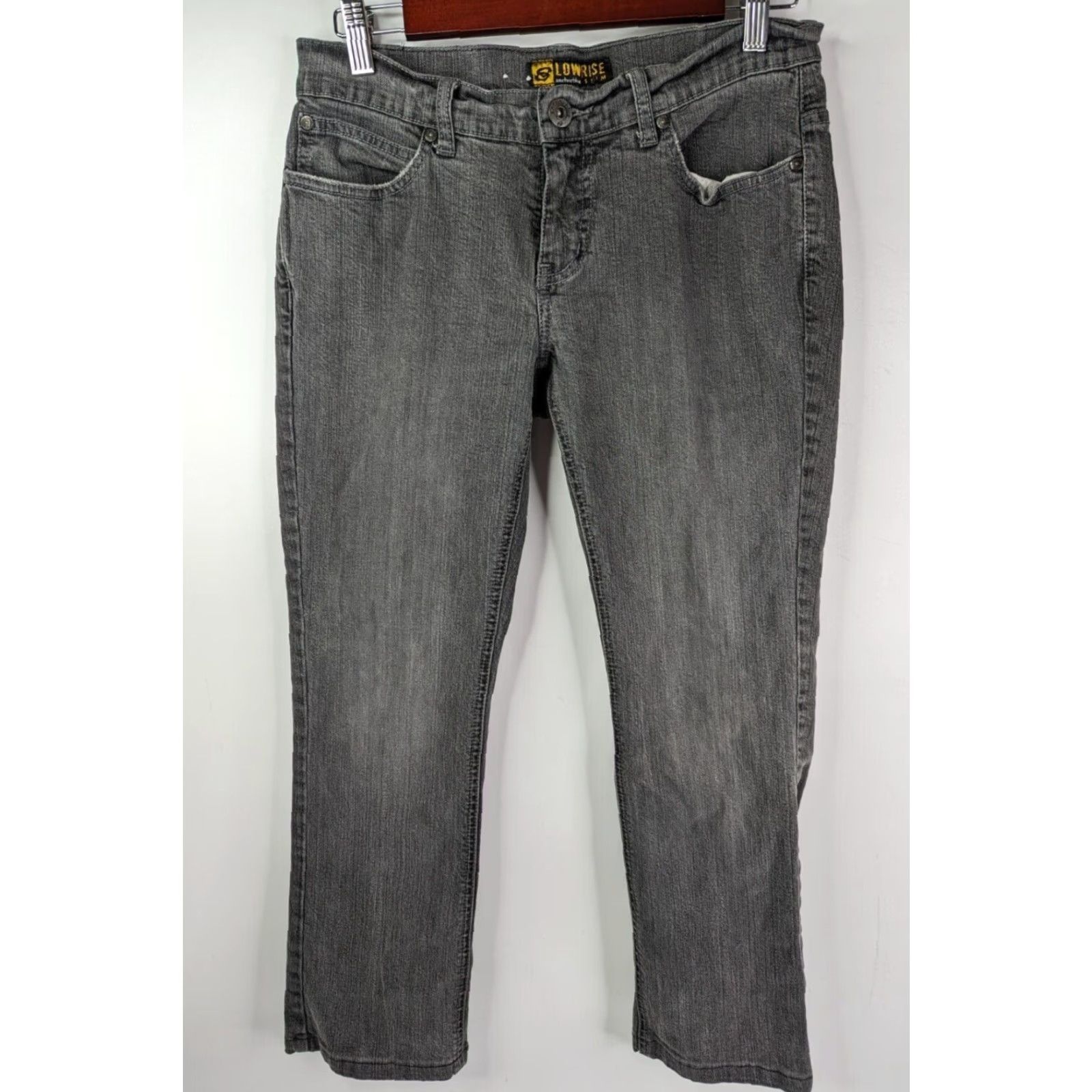 Anchor Blue Anchorblue Jeans Men Slim Lowrise Grey 30X30 30X25 Inseam 25 Rise 8-10 Cotton Blend Denim Zip - Medium Wash Size US 30 / EU 46 - 2 Thumbnail