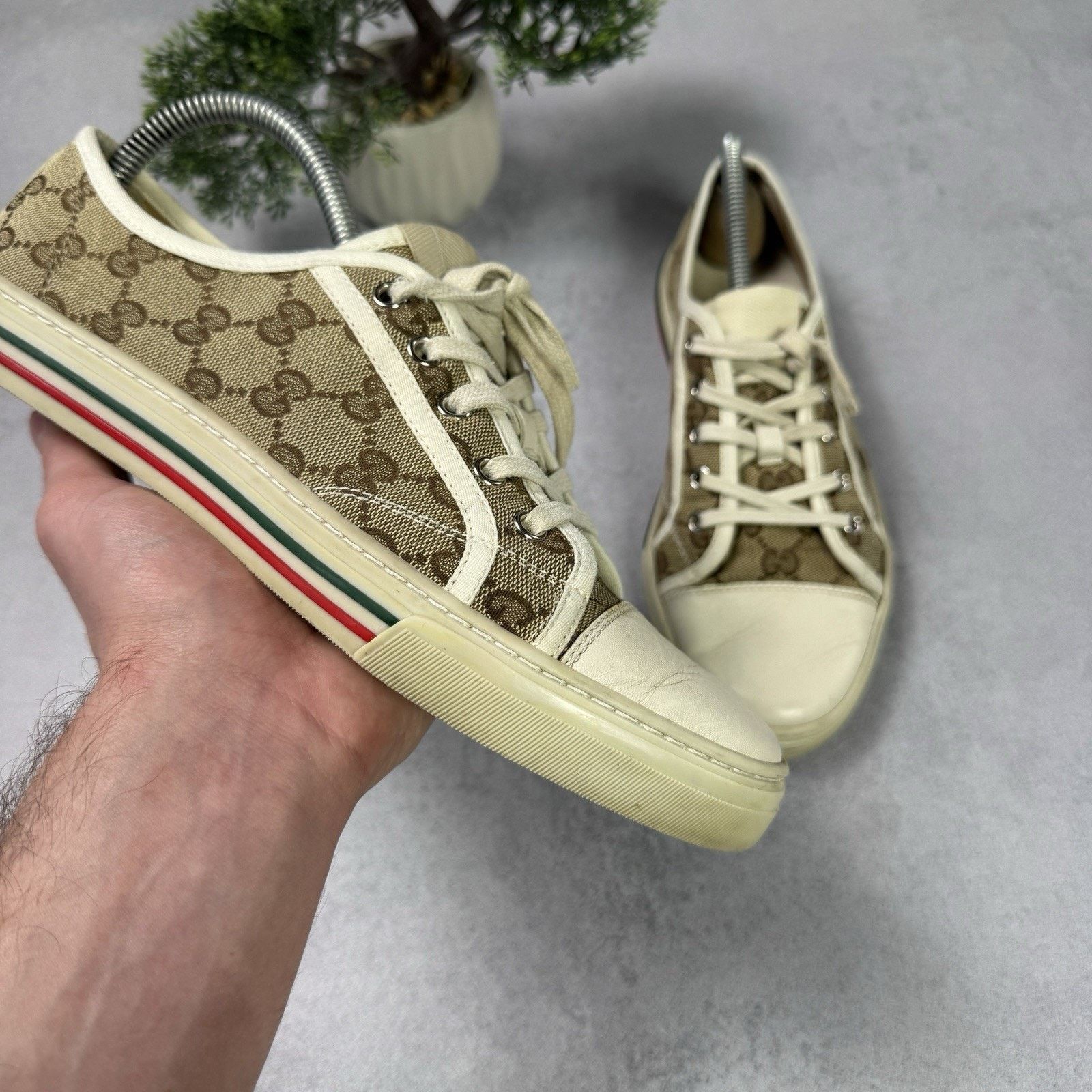 Gucci Gucci Cloth Trainers Canvas GG Monogram Men Size 40 US 7 Size US 7 / IT 37 - 5 Thumbnail