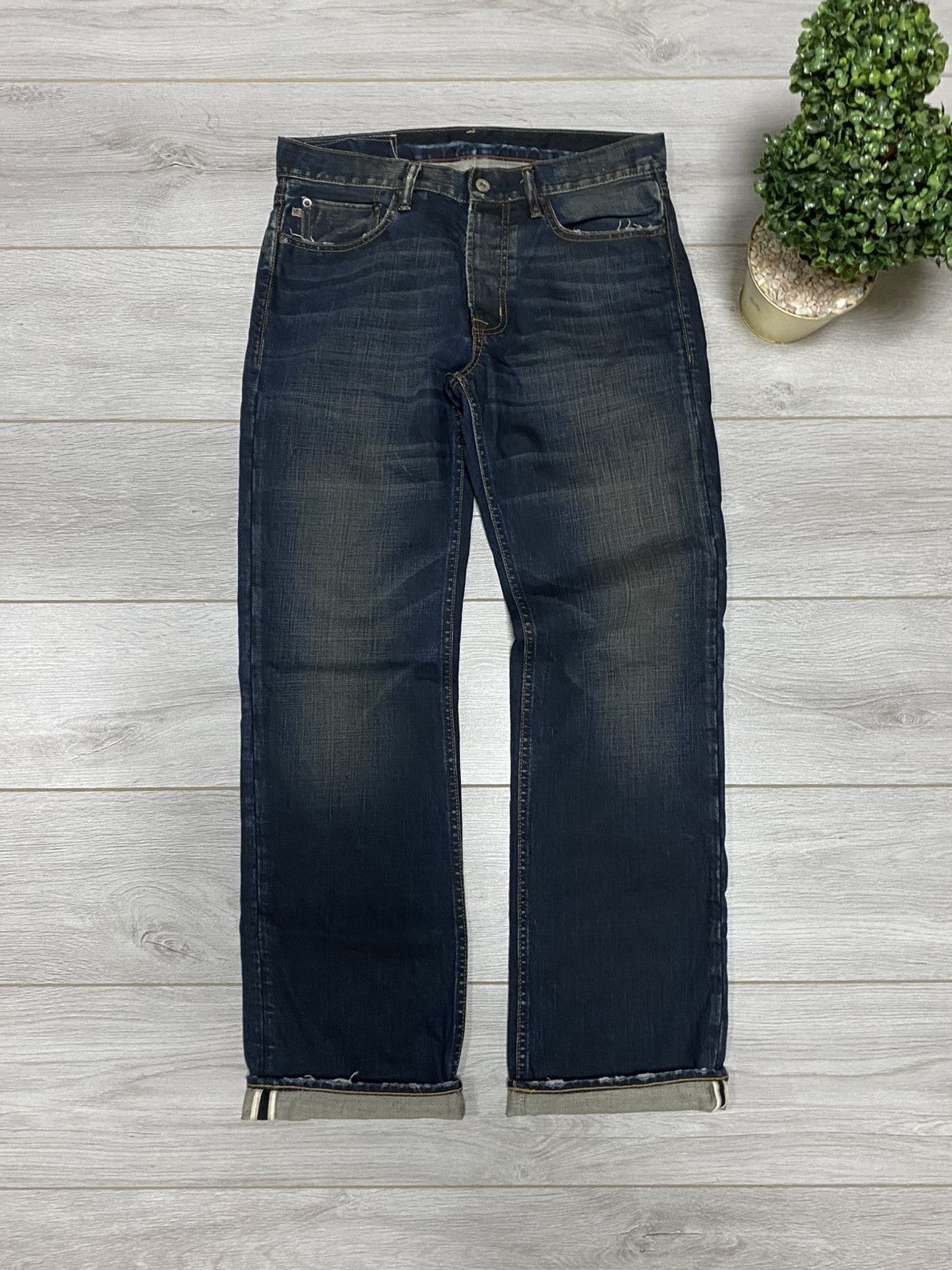 Polo Ralph Lauren Polo Ralph Lauren 🇺🇸 deep blue jeans USA flag pants selvedge Size US 32 / EU 48 - 13 Thumbnail