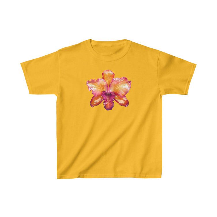 Other Yellow Glassy Orchid Flower Baby Tee Size L / US 10 / IT 46 - 3 Thumbnail