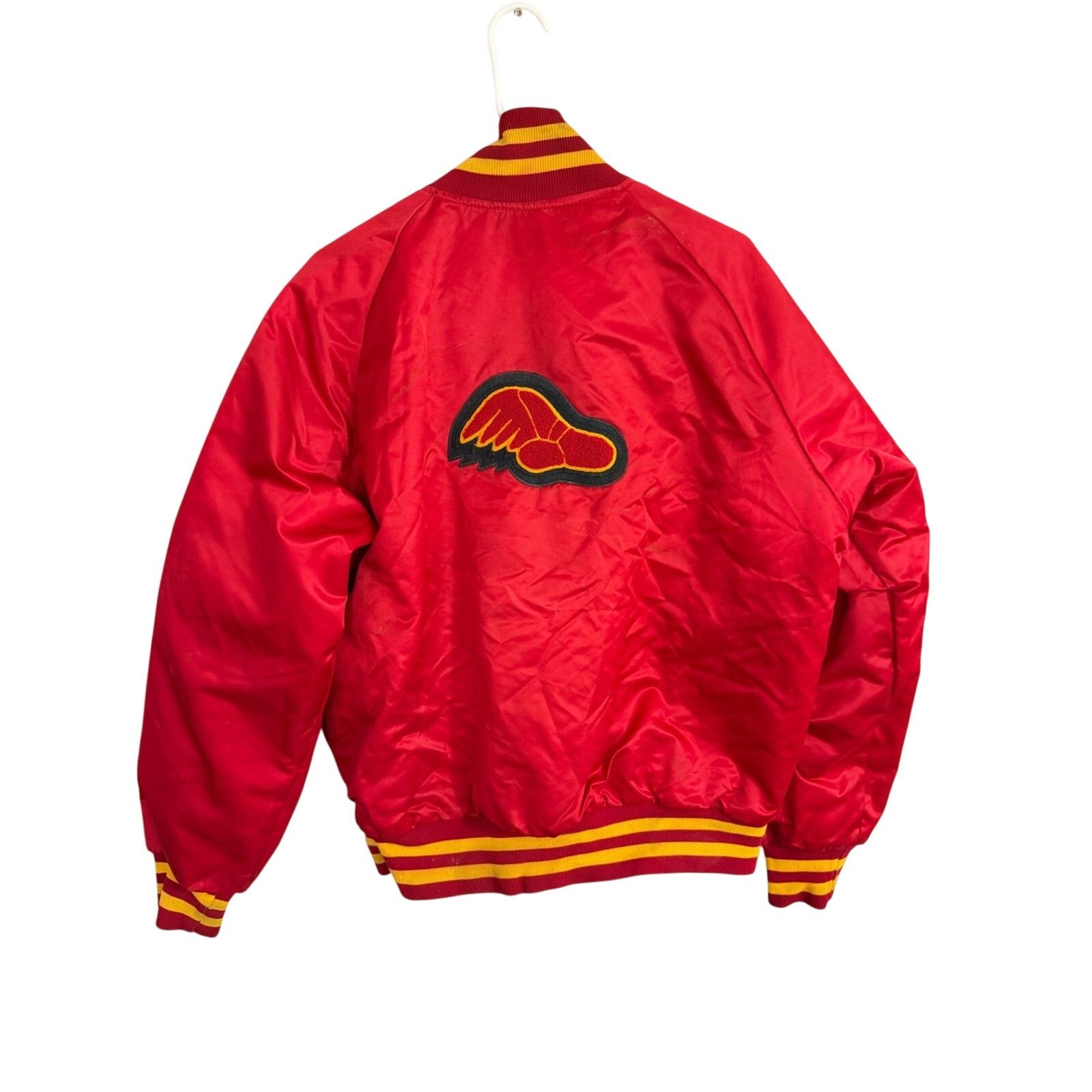 Other Vintage 80s Rutgers CC Varsity Satin Bomber Jacket RARE 1/1 Size US M / EU 48-50 / 2 - 9 Thumbnail