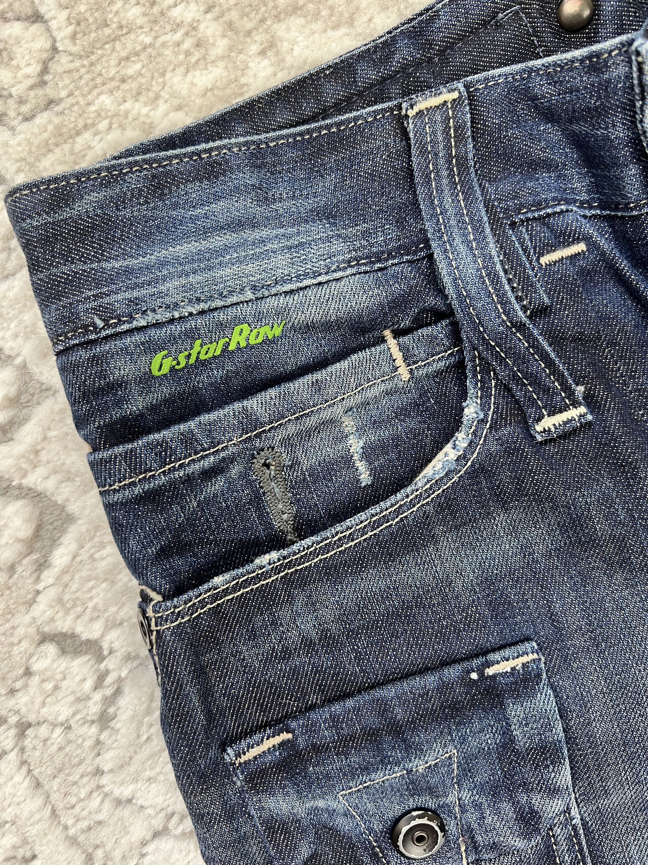 G-Star G-Star RAW 3301 BI Victor Army Loose 1/2 Denim Shorts Size US 27 - 3 Thumbnail