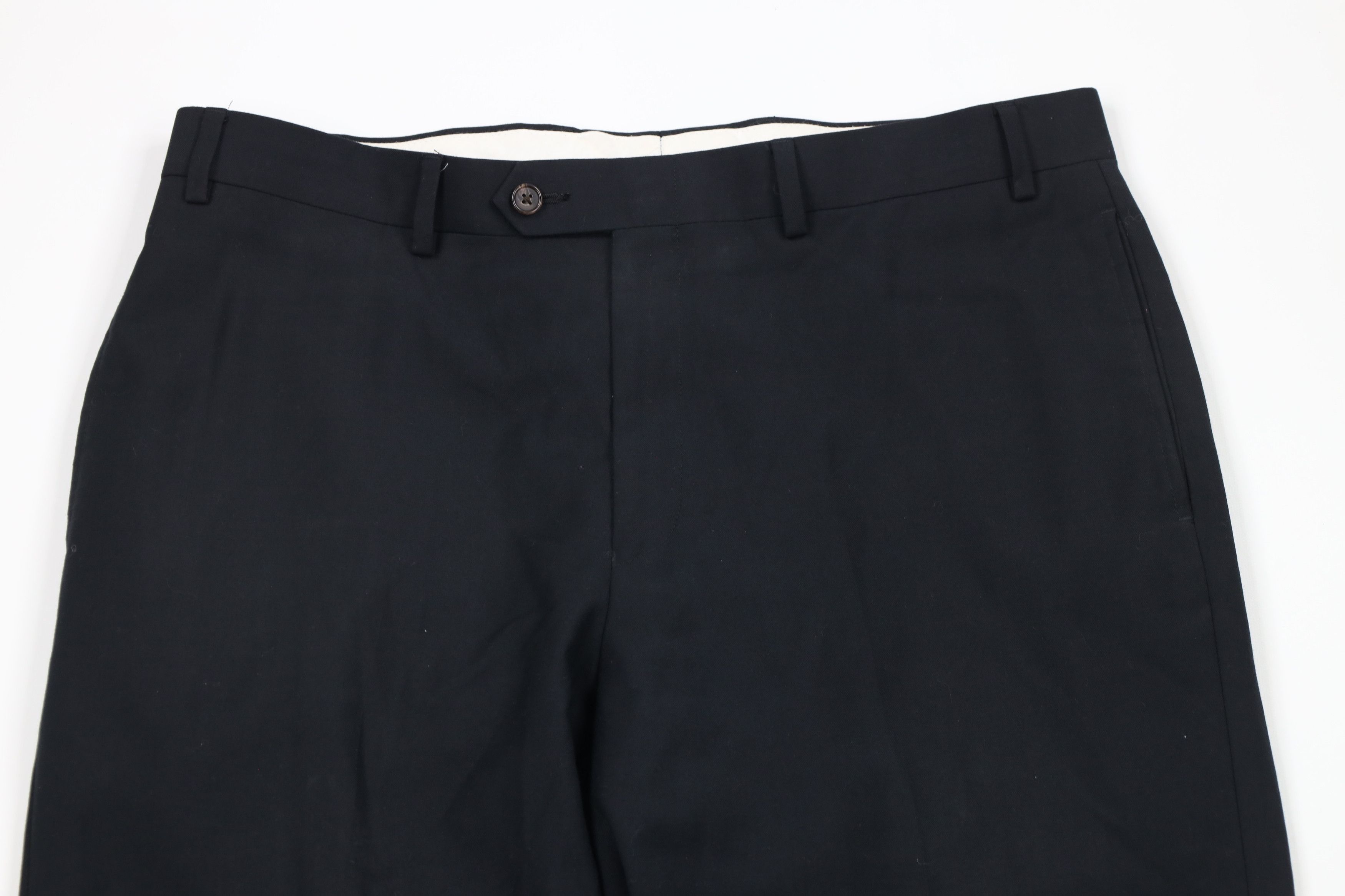 Ralph Lauren × Vintage Vintage Ralph Lauren Rayon Blend Wide Leg Chino Pants Black Size US 36 / EU 52 - 2 Thumbnail