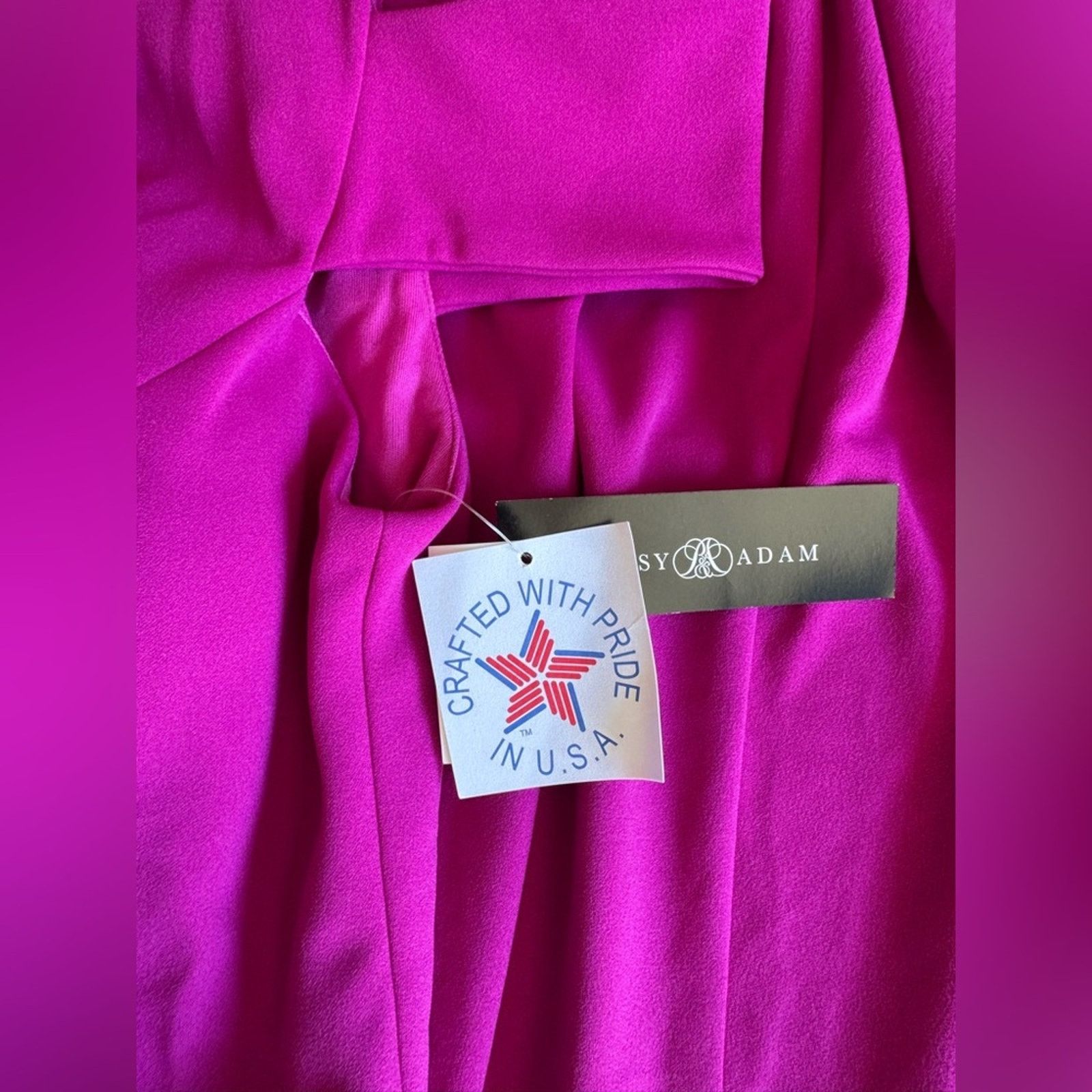 Betsey Johnson 🎉LAST PIECE🎉 BETSY & ADAM‎ One Shoulder Gown Size L / US 10 / IT 46 - 5 Thumbnail