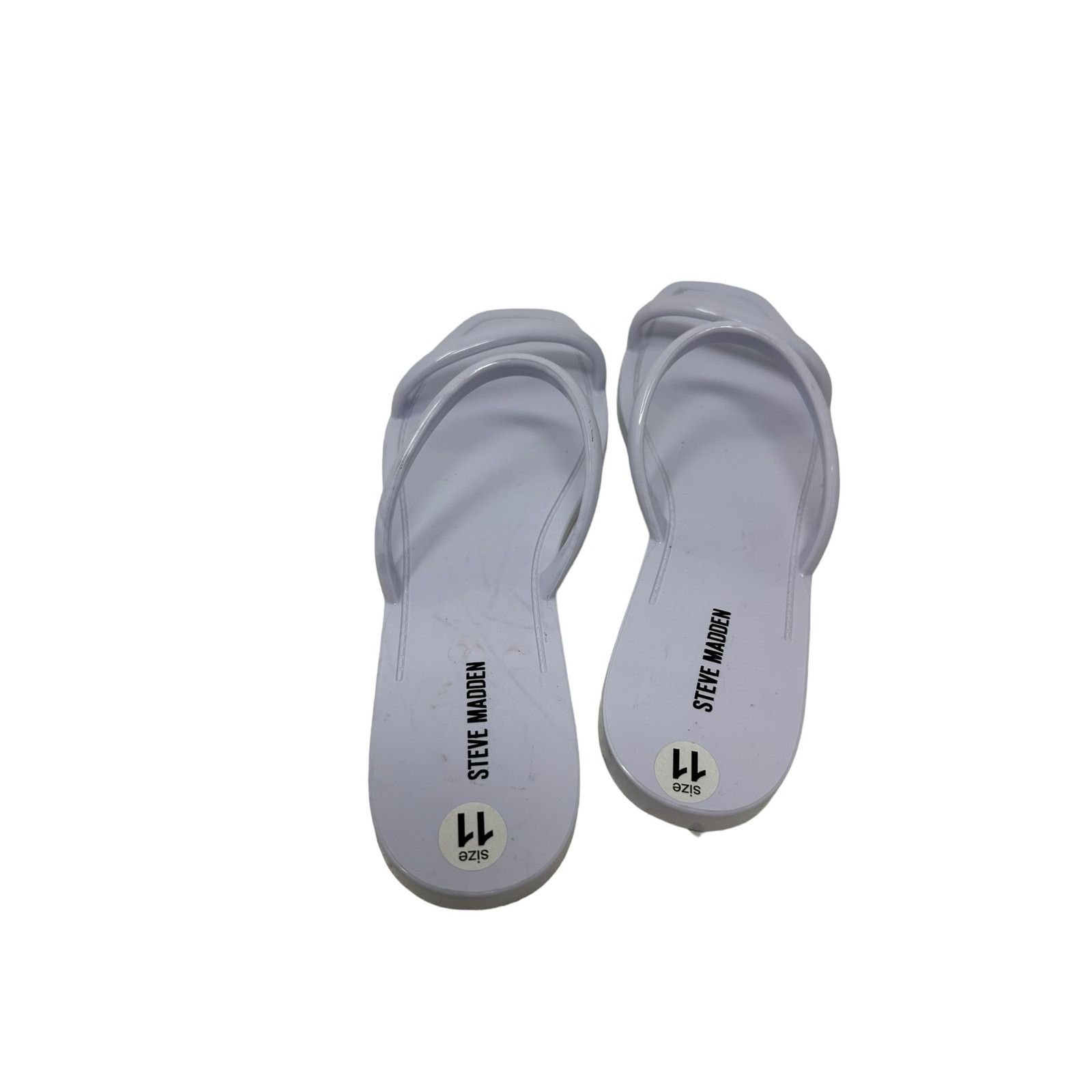 Steve Madden Steve Madden White Double Strap Flat Sandals size 11 Size US 11 / IT 41 - 6 Thumbnail