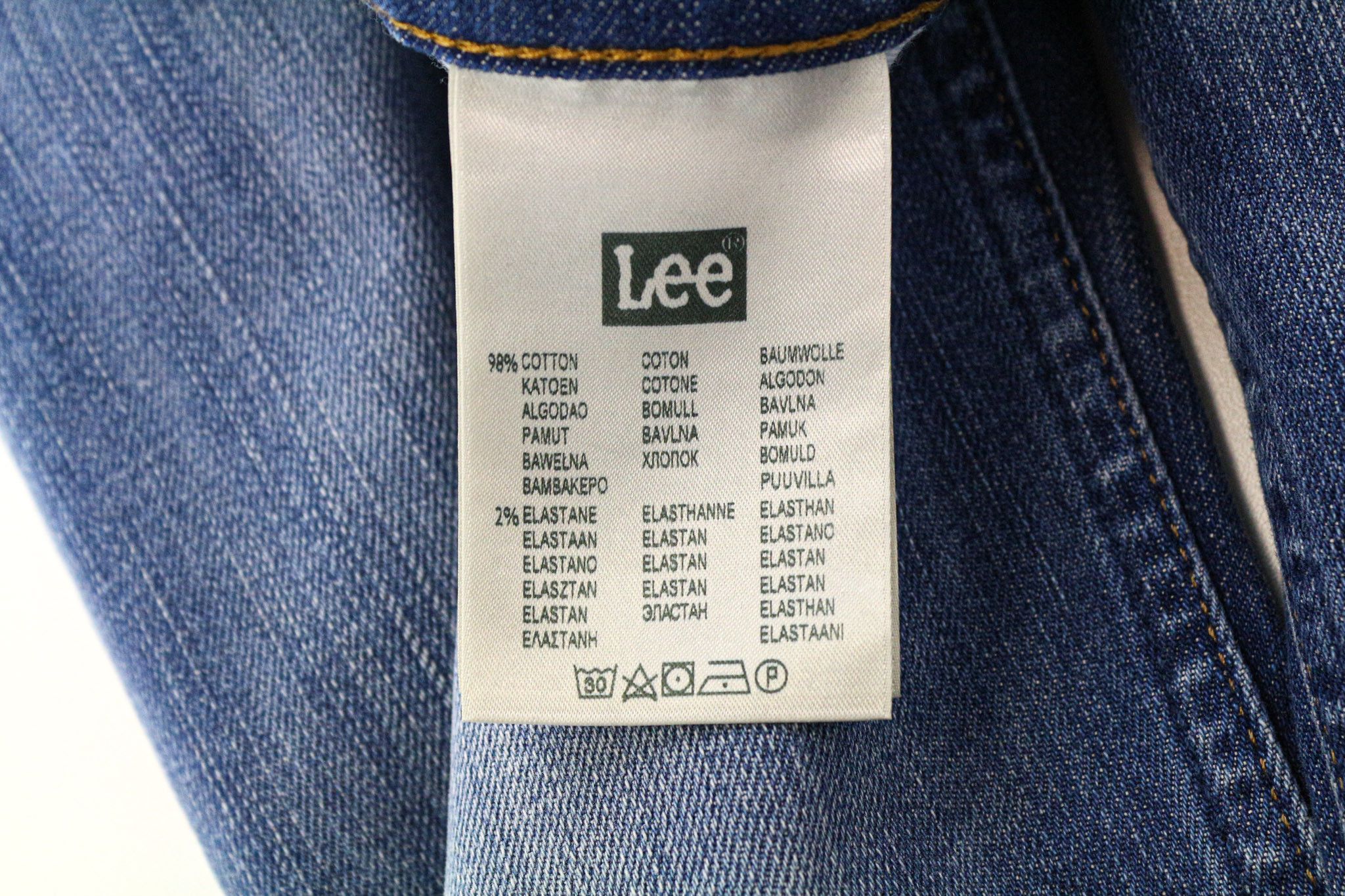 Lee RIDER W34/L32 Mid Blue Slim Stretch Jeans 75262 Size US 34 / EU 50 - 5 Thumbnail