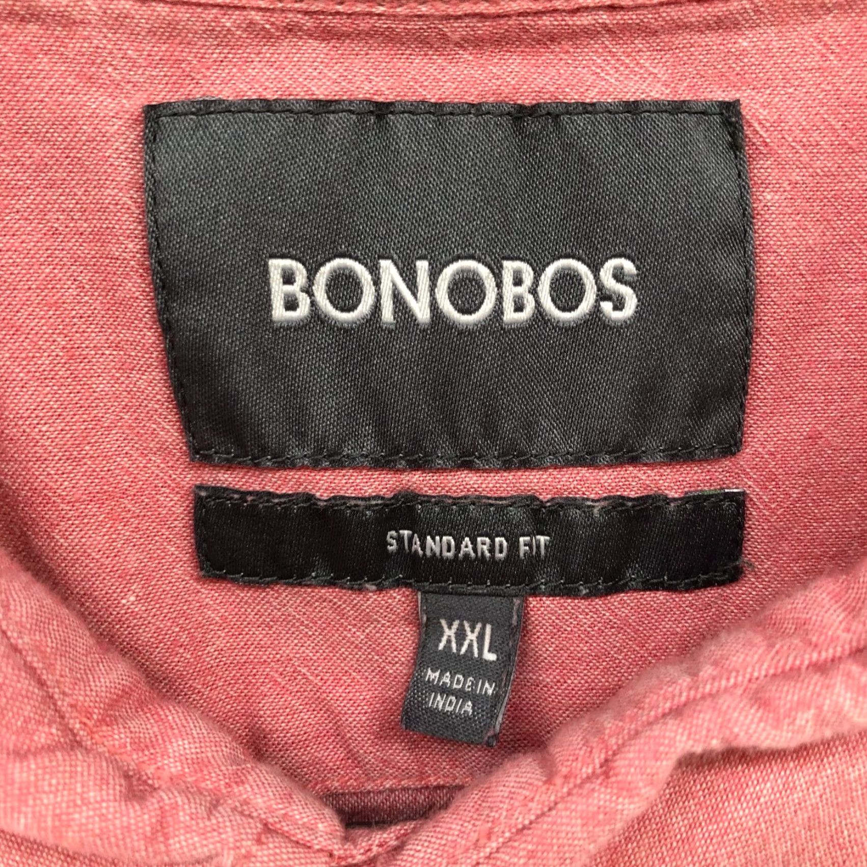Bonobos Bonobos Shirt Pink Mens XXL Short Sleeve Button Front Pocket Polo Shirt Size US XXL / EU 58 / 5 - 7 Thumbnail