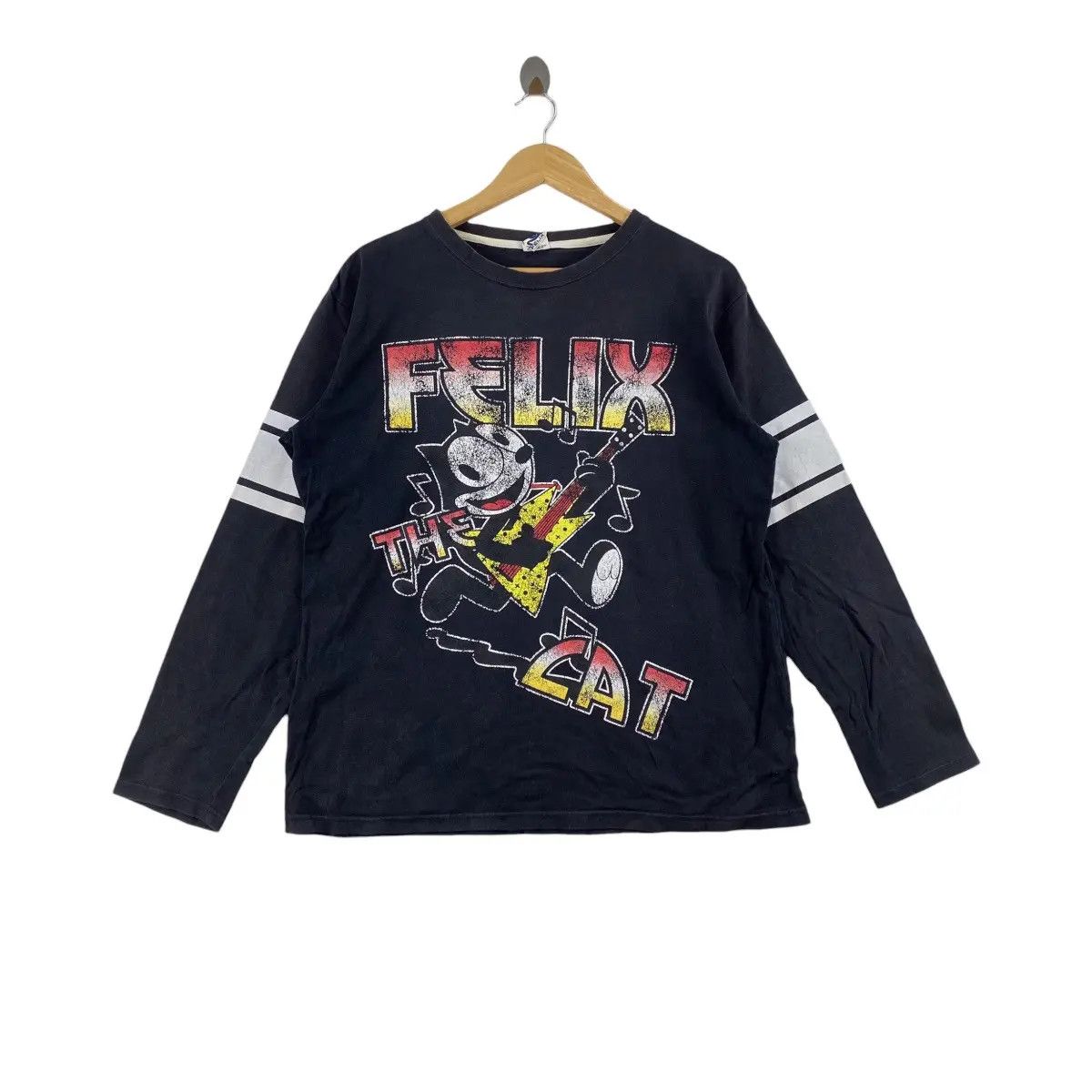 Vintage FELIX THE CAT x KISS Band Rock Roll Cartoon Tee Shirt Size L / US 10 / IT 46 - 1 Thumbnail