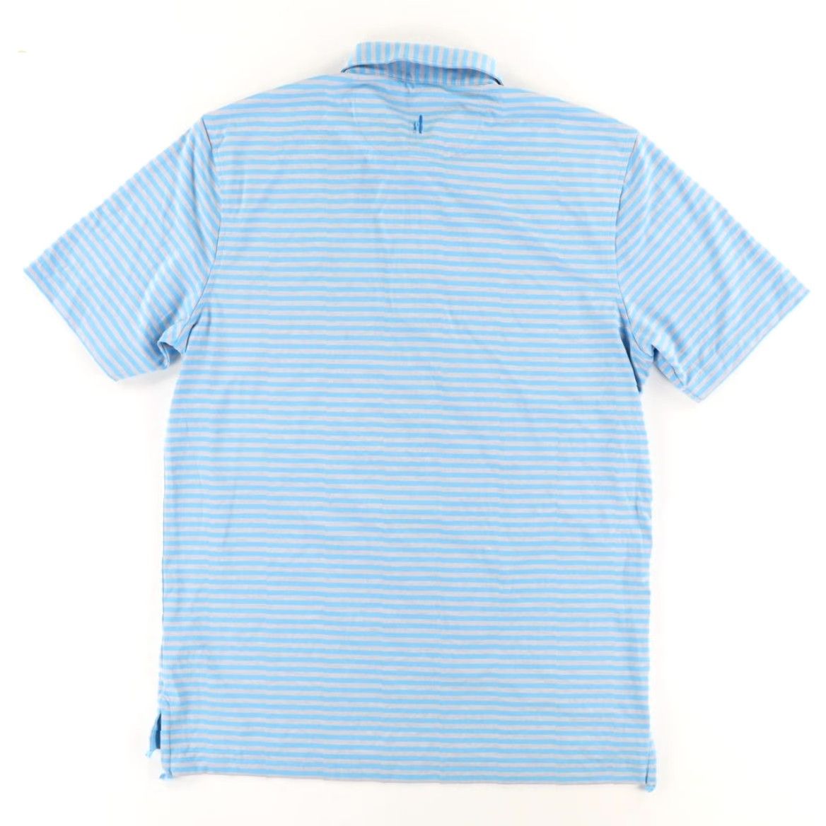 johnnie-O Johnnie-O The Cup Performance Stretch Striped Polo Shirt Blue Men M Size US M / EU 48-50 / 2 - 4 Thumbnail
