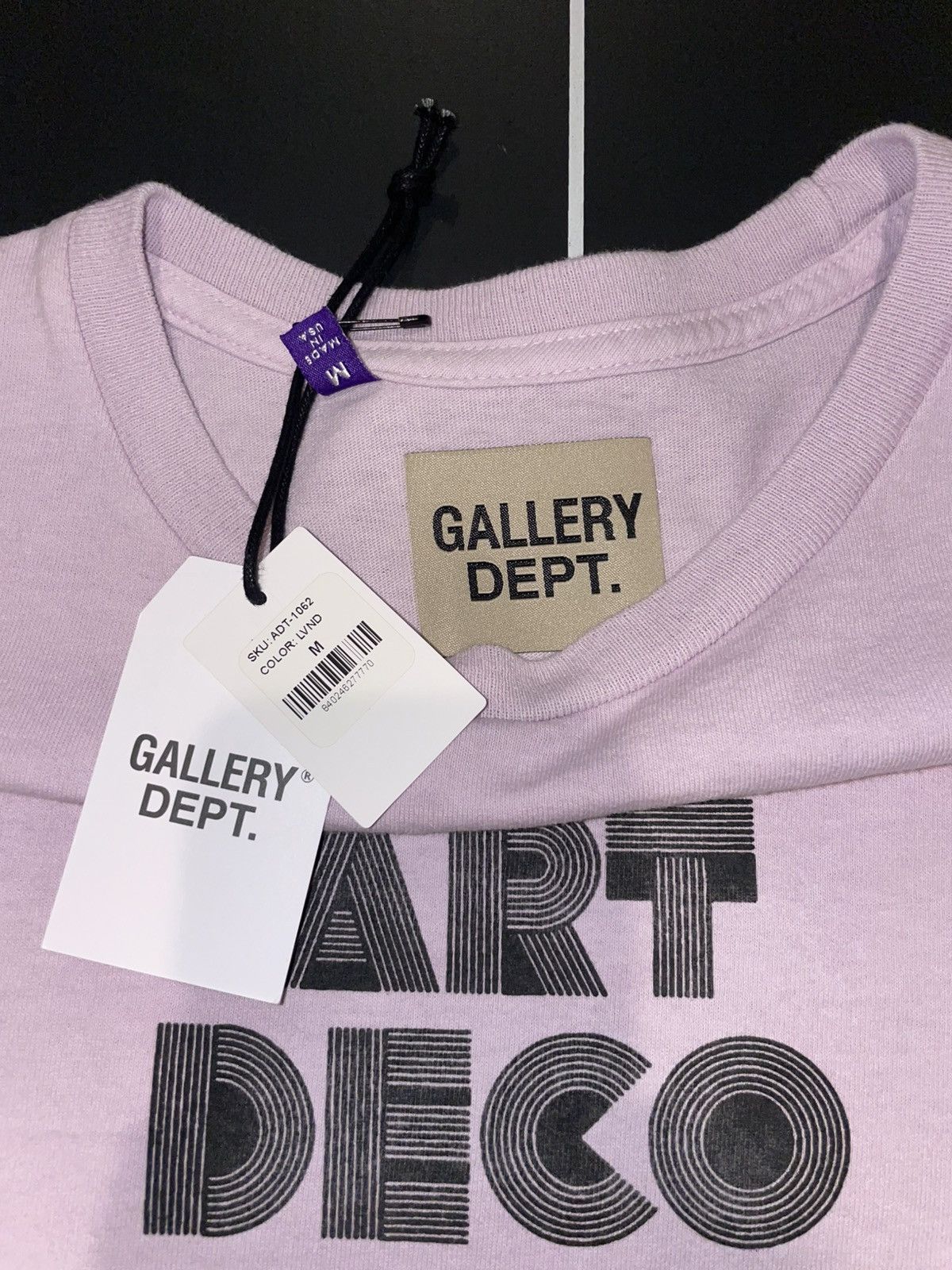 Gallery Dept. Gallery Dept. Art Deco Tee | Medium | Lavender | NWT Size US M / EU 48-50 / 2 - 3 Thumbnail