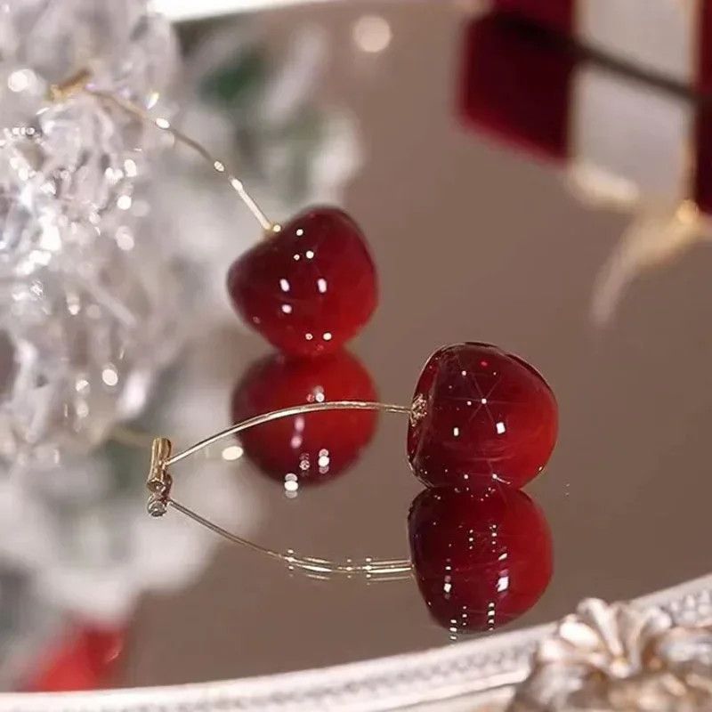 Other Red Cherry Earrings Size ONE SIZE - 5 Thumbnail