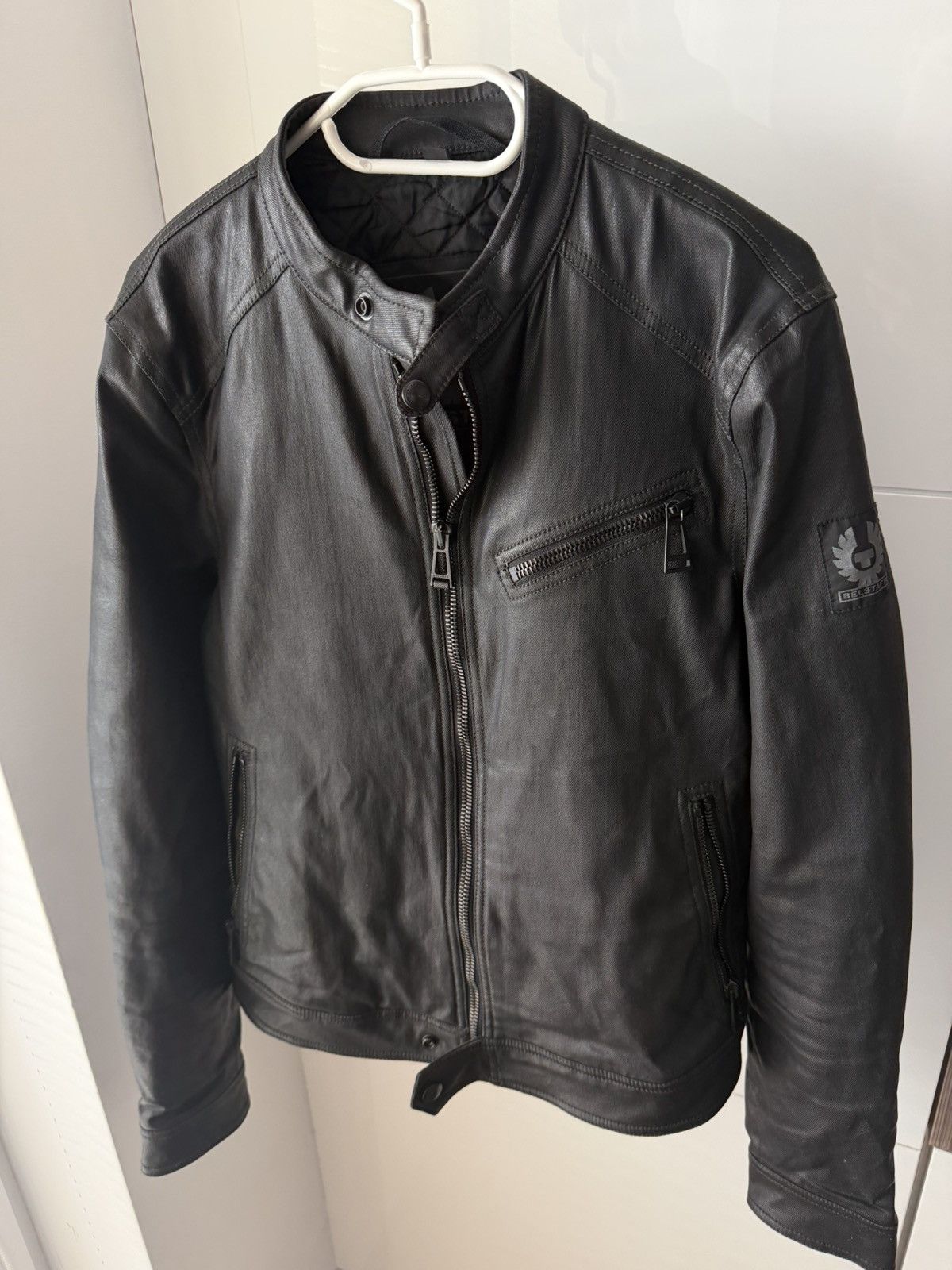 Belstaff Belstaff Waxed Cotton Moto Racer Bomber Jacket Size US M / EU 48-50 / 2 - 4 Thumbnail