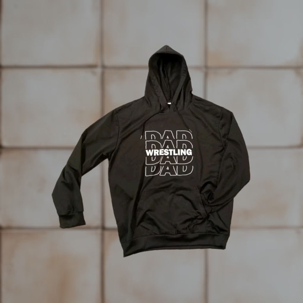Vintage Men's Wrestling Hooded Sweatshirt Regular Black XL Pockets Logo Knit New Size US XL / EU 56 / 4 - 1 Thumbnail