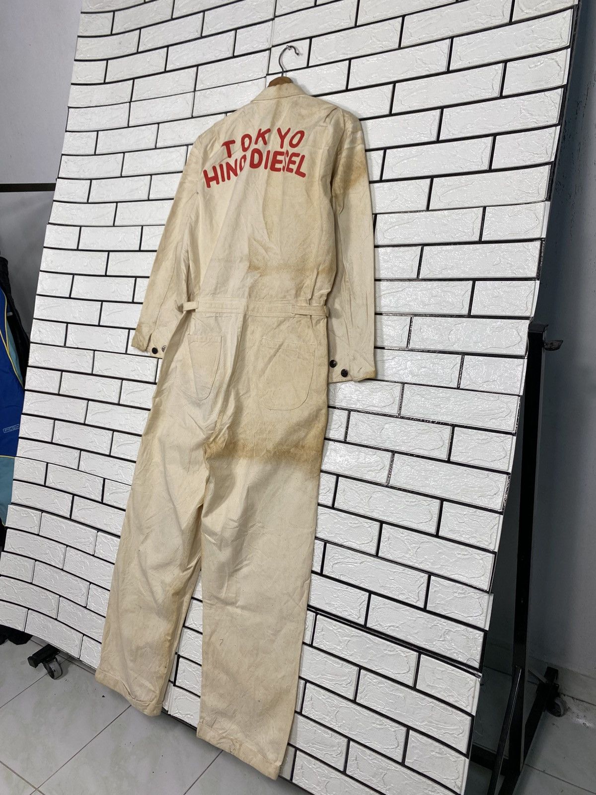 Japanese Brand Tokyo Hino Diesel Coverall Worker Duck Canvas Detroit Size US 30 / EU 46 - 12 Thumbnail