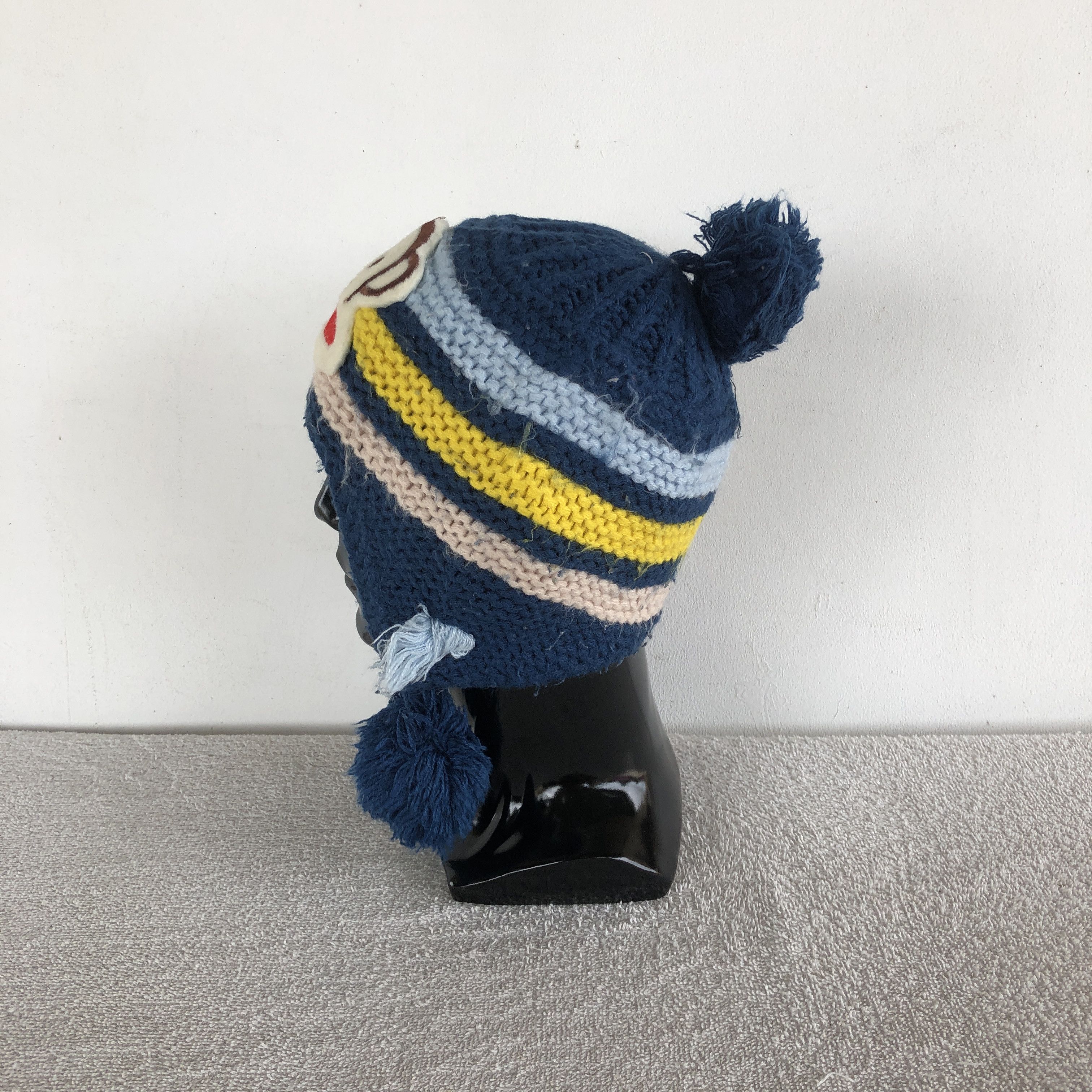 Japanese Brand × Other Vintage Y2K Paul Frank Earflap Beanie Knit Snow Caps Hats Size ONE SIZE - 4 Thumbnail