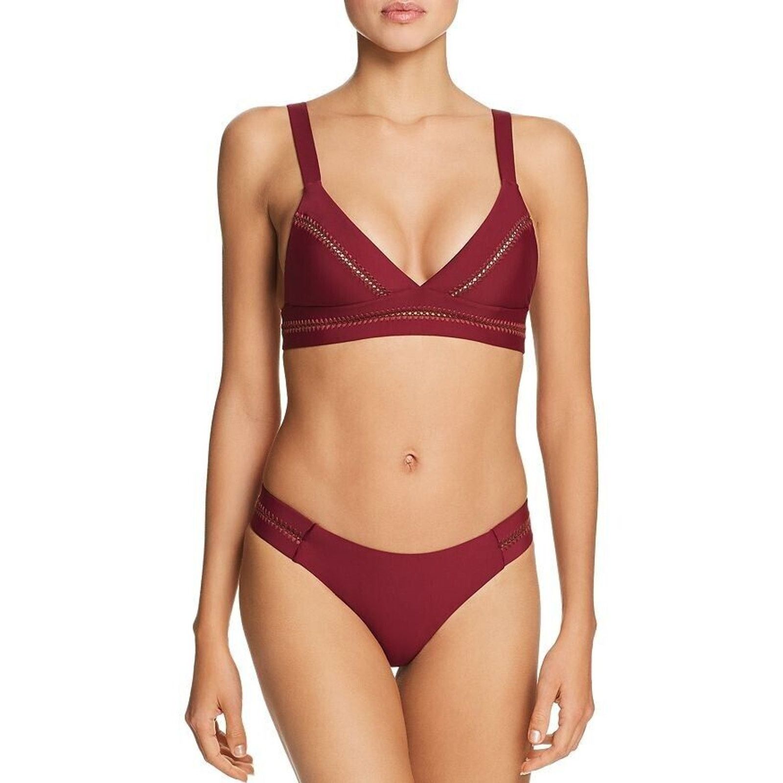 Other NWT PQ SWIM Stitched Tab Bikini Bottom Vino PILYQ Size S Size ONE SIZE - 5 Thumbnail