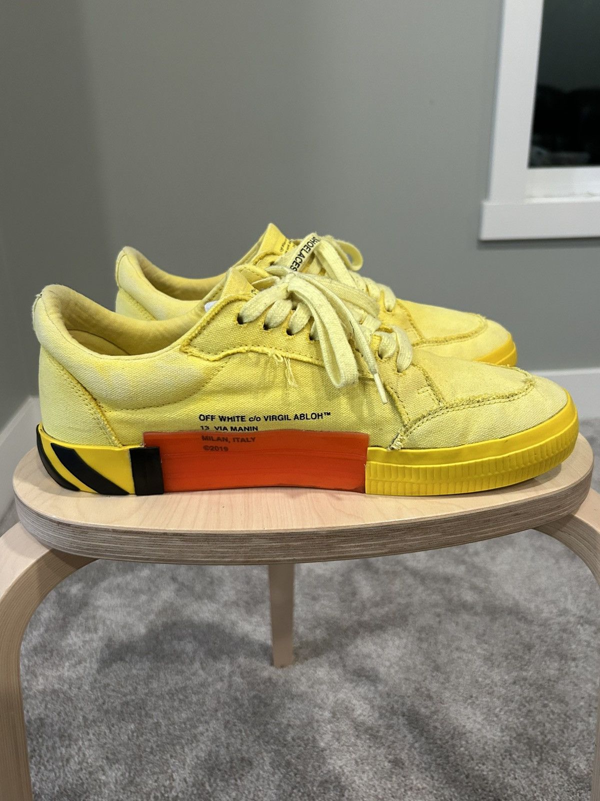Off-White Off-White Vulc 'Yellow Red' Size US 12 / EU 45 - 4 Thumbnail