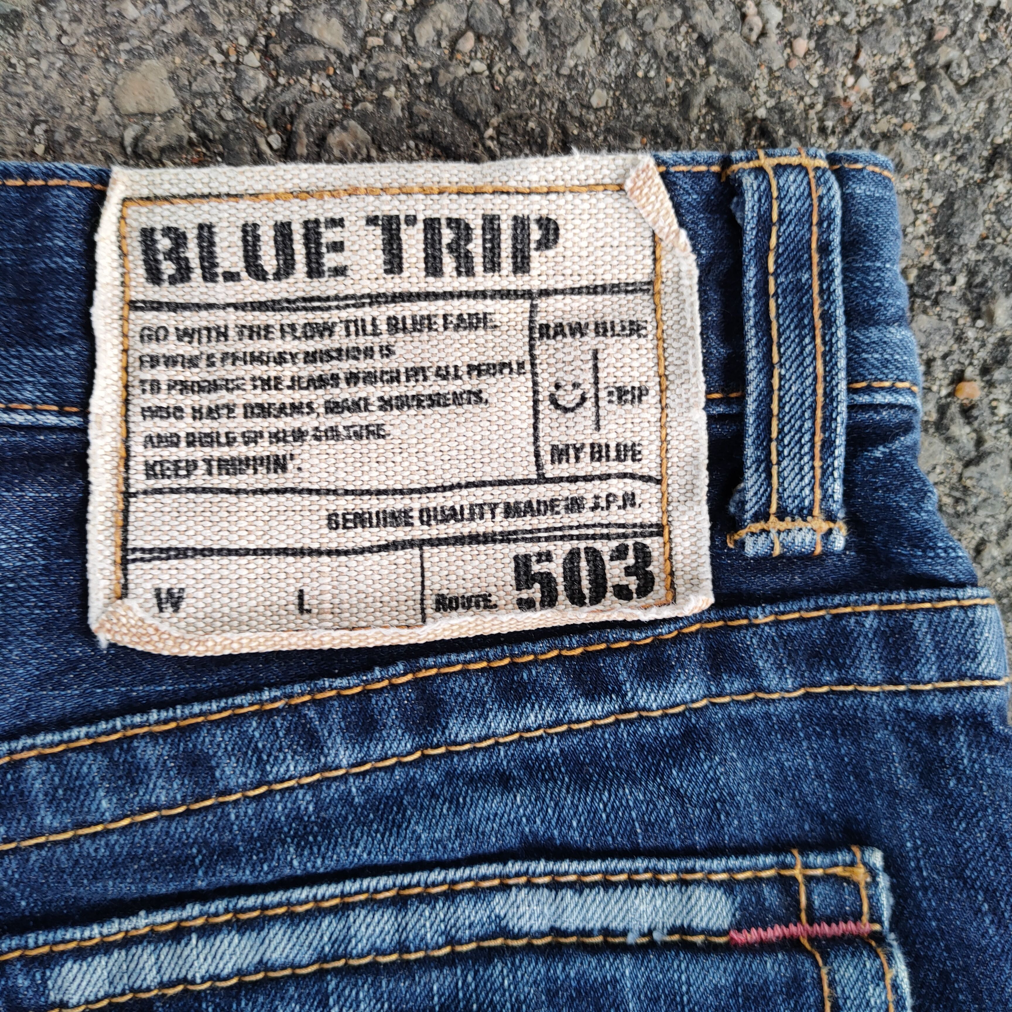 Edwin VINTAGE EDWIN BLUE TRIP FADED JEANS DENIM PANTS Size US 32 / EU 48 - 11 Thumbnail
