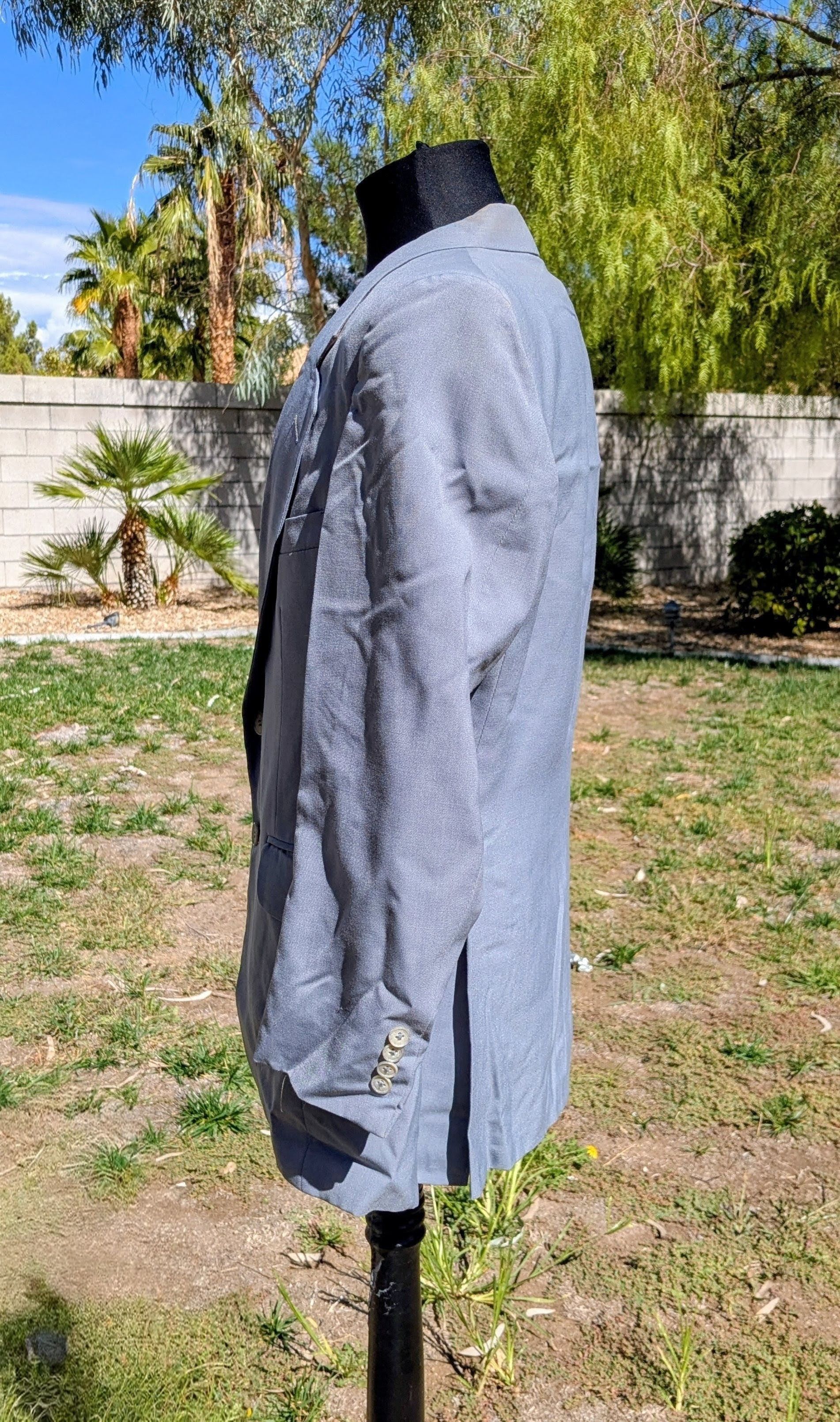 Dillard's VTG 1990s MARKS/MISSING BUTTON Dillards Single Breasted Coat Size 38S - 3 Thumbnail