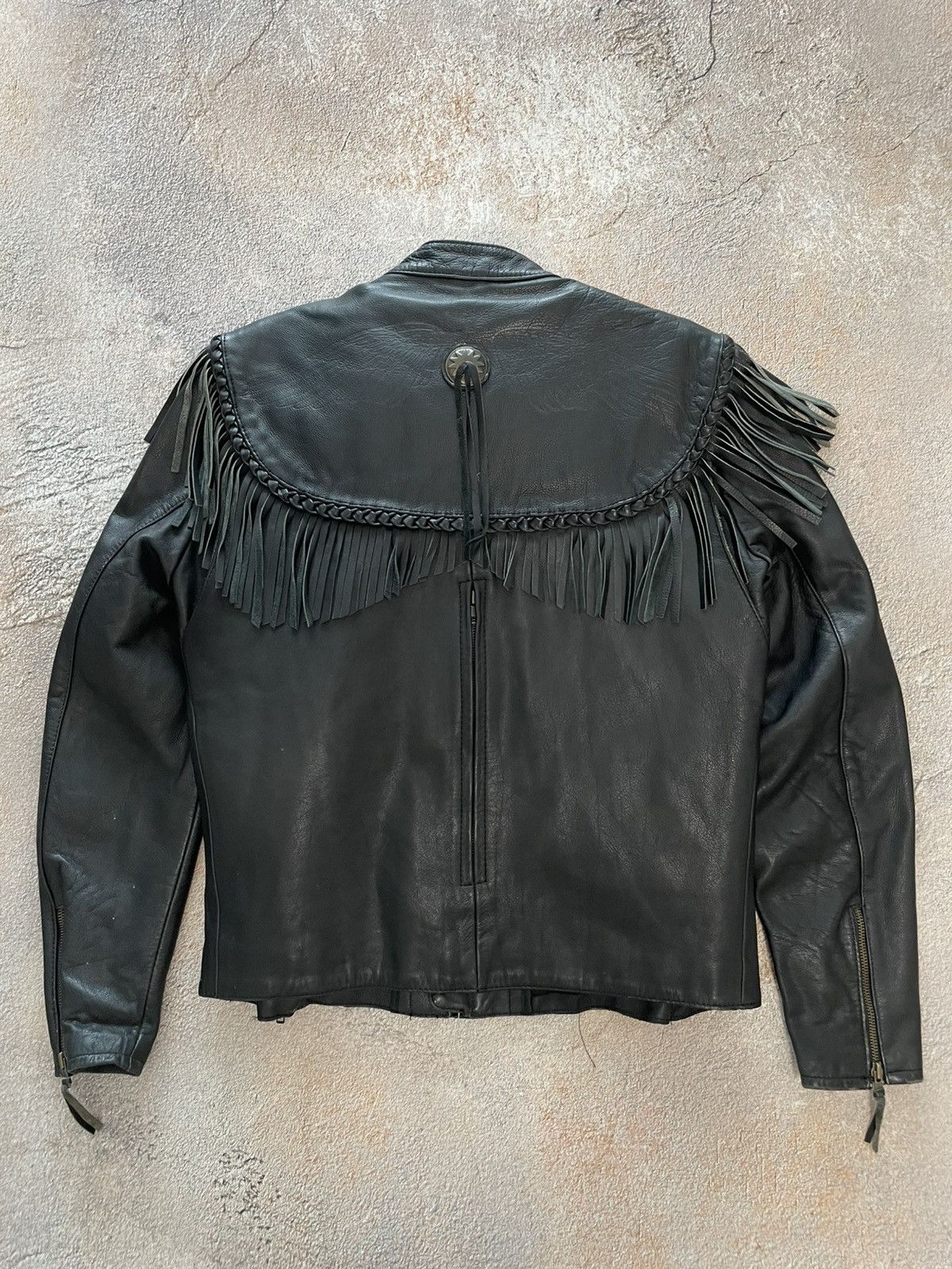 Harley Davidson Vintage Harley Davidson Willie G Fringe Leather Jacket Size M / US 6-8 / IT 42-44 - 13 Thumbnail