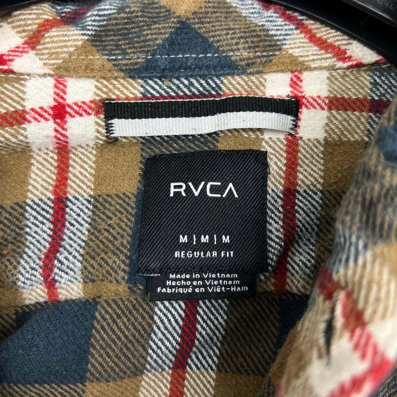 RVCA RVCA Button Up Shirt Men Brown Flannel Plaid Cotton M Size US M / EU 48-50 / 2 - 7 Thumbnail