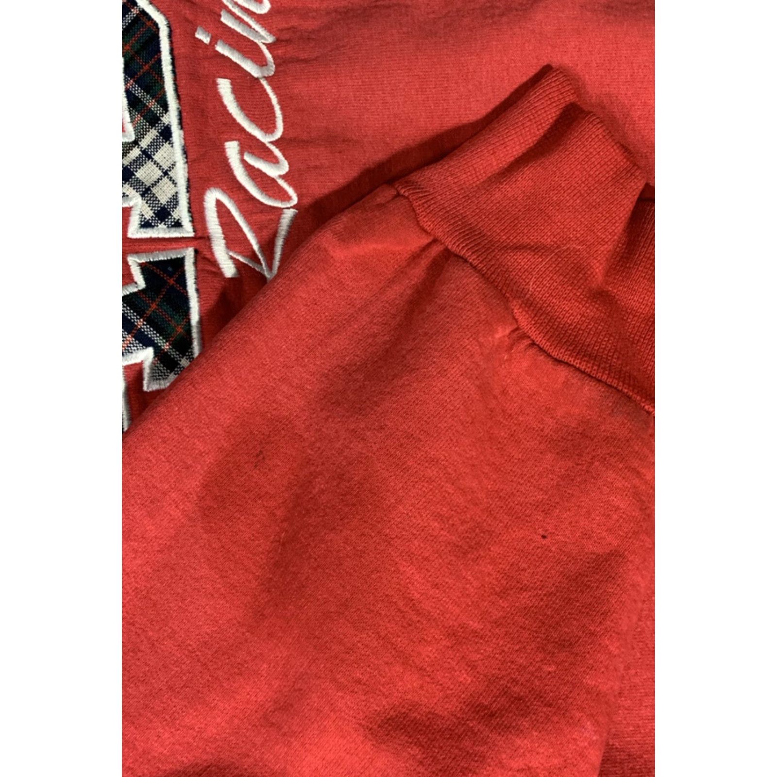 Hanes VINTAGE 90s BMX Racing Sweatshirt Red Medium Mens Pullover Size US M / EU 48-50 / 2 - 7 Thumbnail