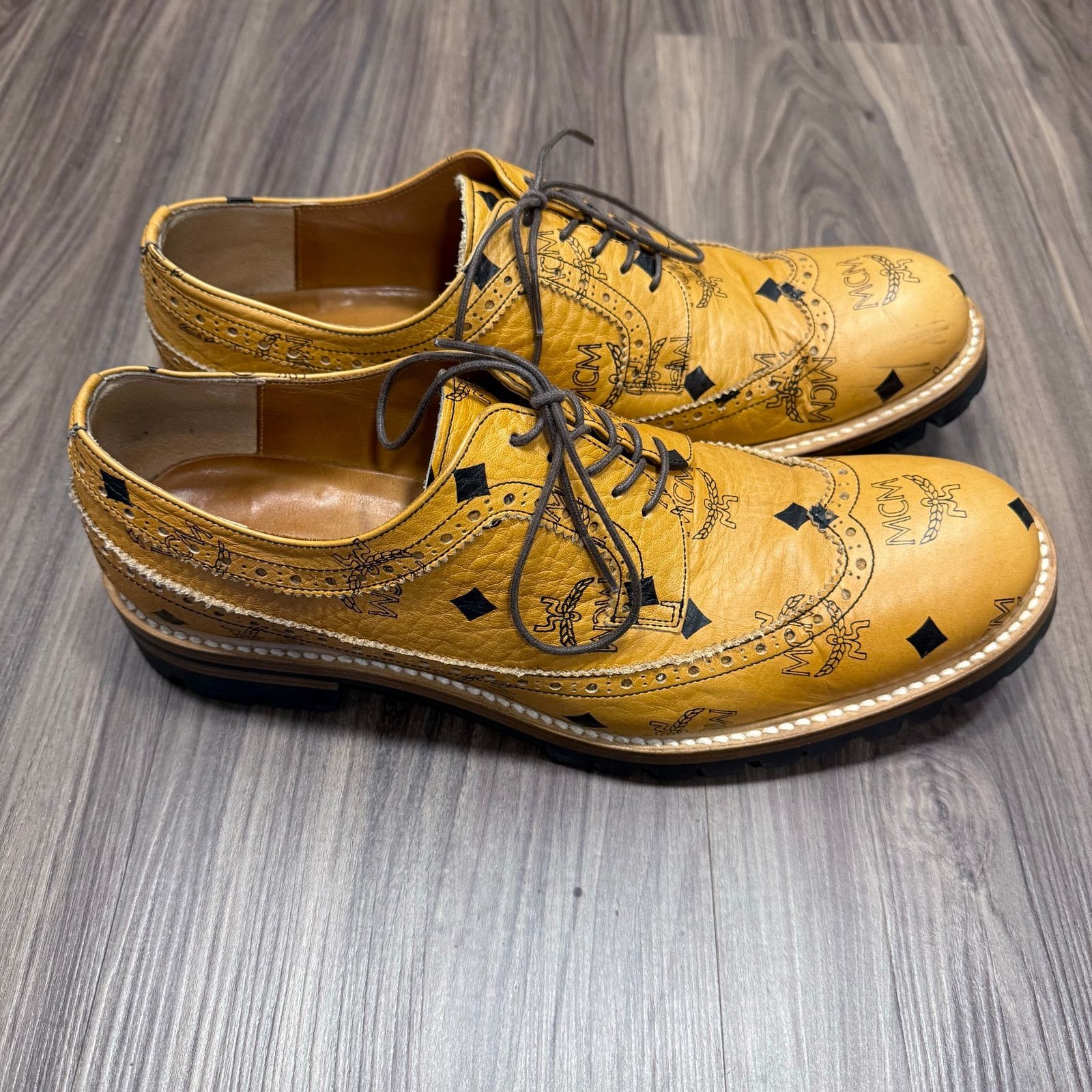 MCM Super Rare MCM x Phenomenon Leather Derby Shoes | Vibram Size US 9 / EU 42 - 2 Thumbnail