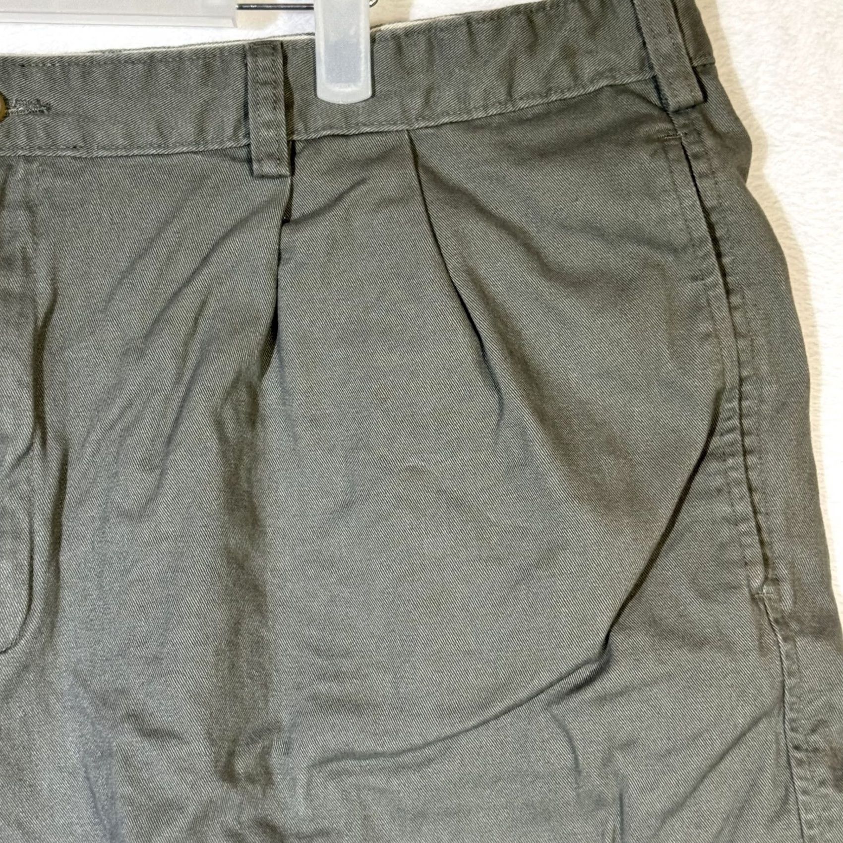 Vintage Saddlebred Shorts Men’s Size 40 Green Cotton Pleated Casual Excellent Size US 40 / EU 56 - 4 Thumbnail