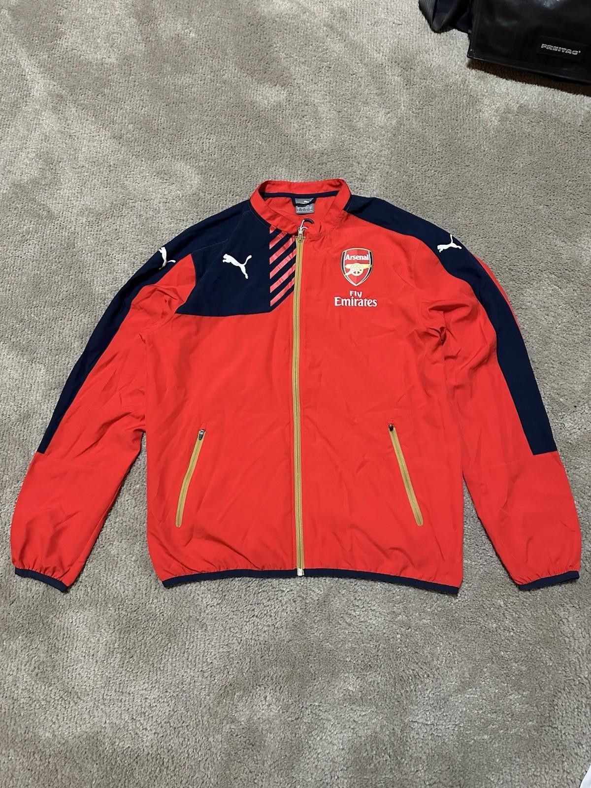 Puma Puma Arsenal 2015-16 Football Soccer Track Jacket Sz L Size US M / EU 48-50 / 2 - 1 Thumbnail