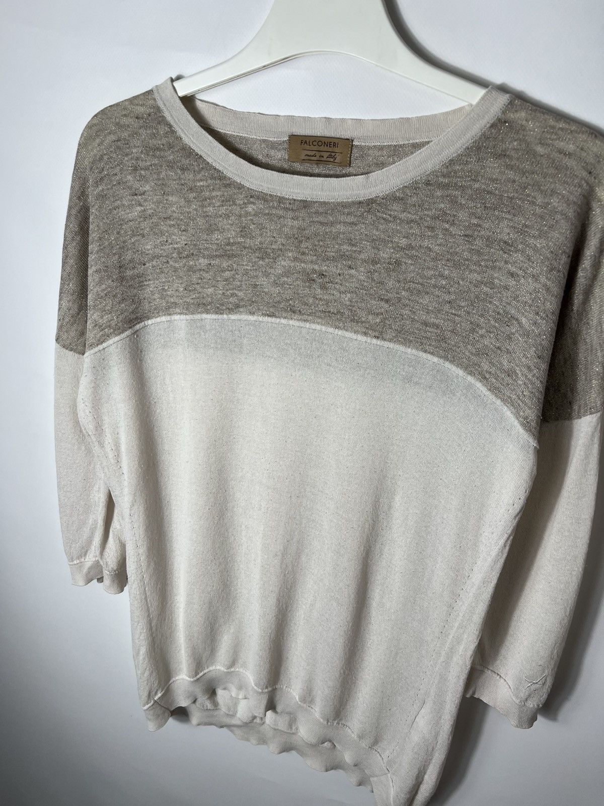 Designer Vintage luxury Falconeri Jumper Lightweight Sweater Size XS / US 0-2 / IT 36-38 - 2 Thumbnail