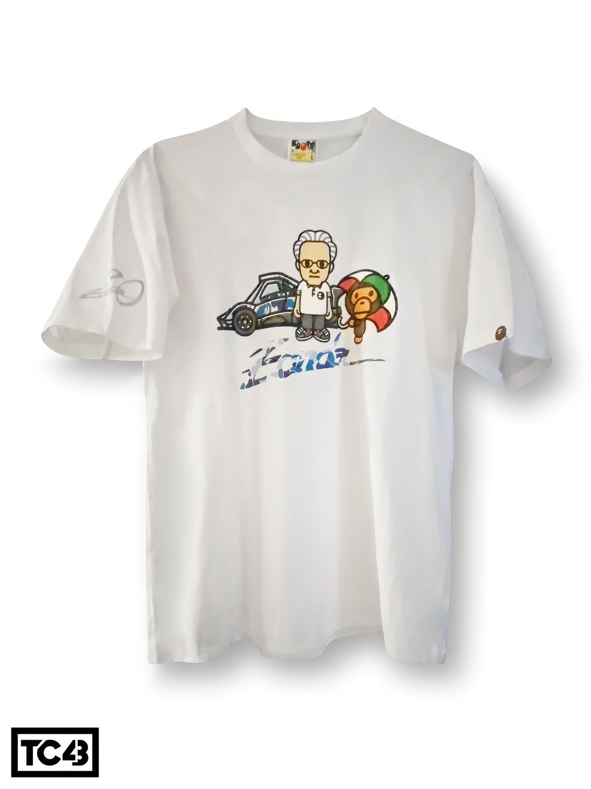 Bape Bape x Pagani Baby Milo Tee (RARE) Size US L / EU 52-54 / 3 - 1 Thumbnail