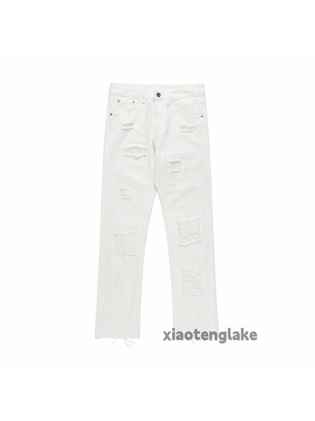 washed faded y2k skate hiphip damaged jeans