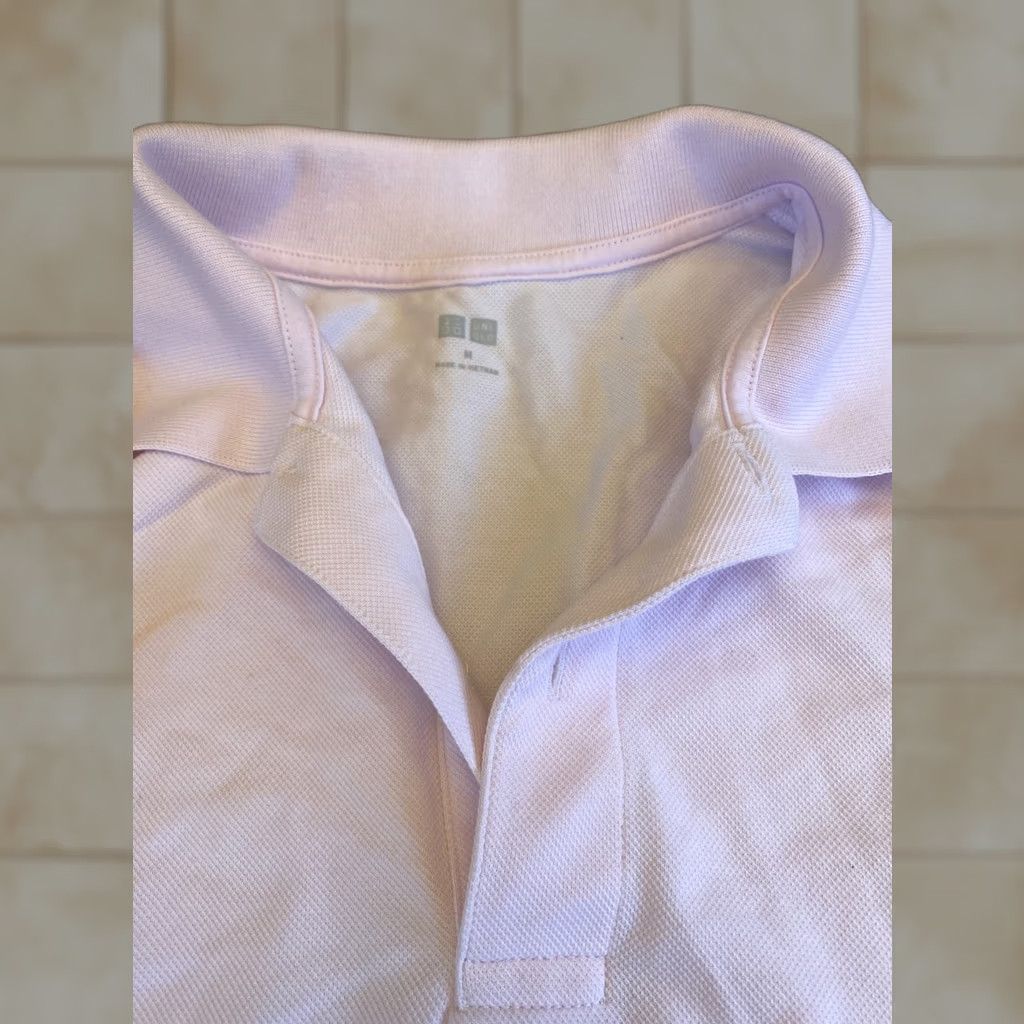 Vintage UniGlo Pink Polo Shirt Mens Med Polo M Pink Size US M / EU 48-50 / 2 - 1 Thumbnail