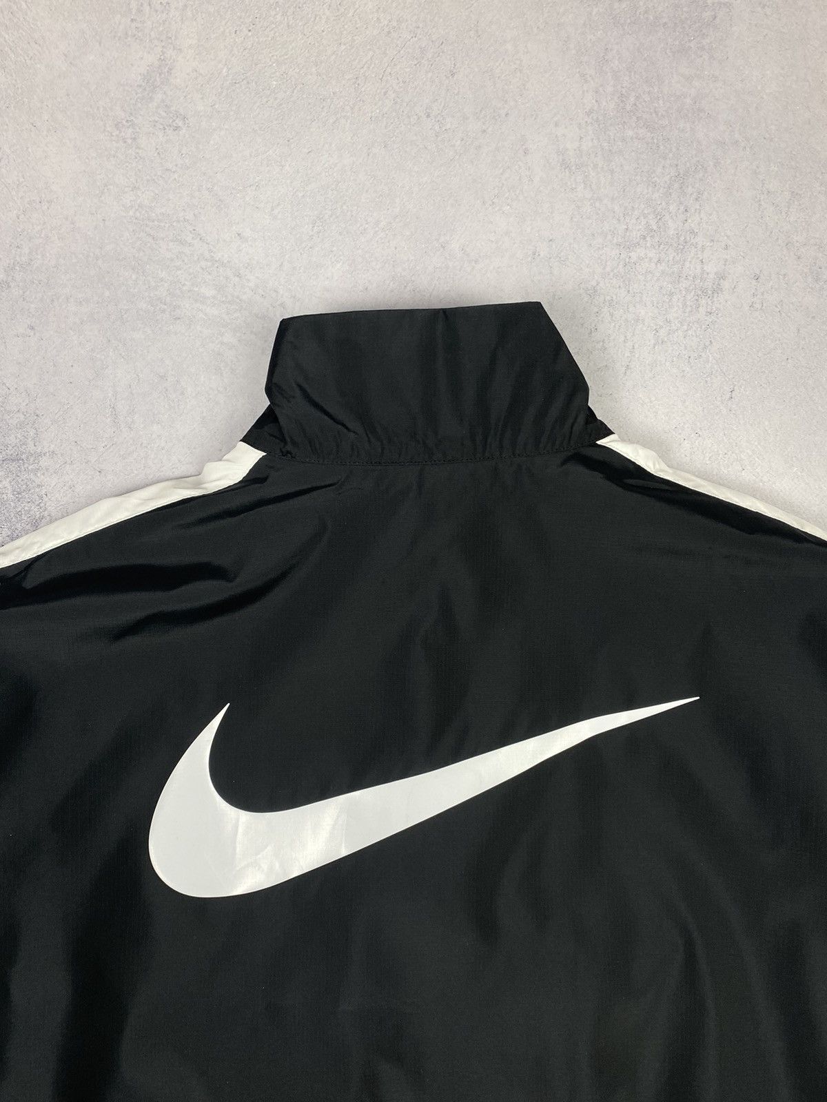 Nike New Nike Swoosh Big Logo Nylon Y2K Drill Jacket Bomber Size S / US 4 / IT 40 - 10 Thumbnail