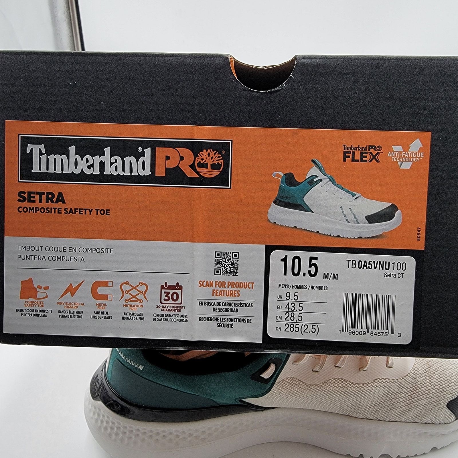 Timberland Timberland Pro Setra CT Teal/White Sz 10.5M TB0A5VNU100 Size US 10.5 / EU 43-44 - 14 Thumbnail