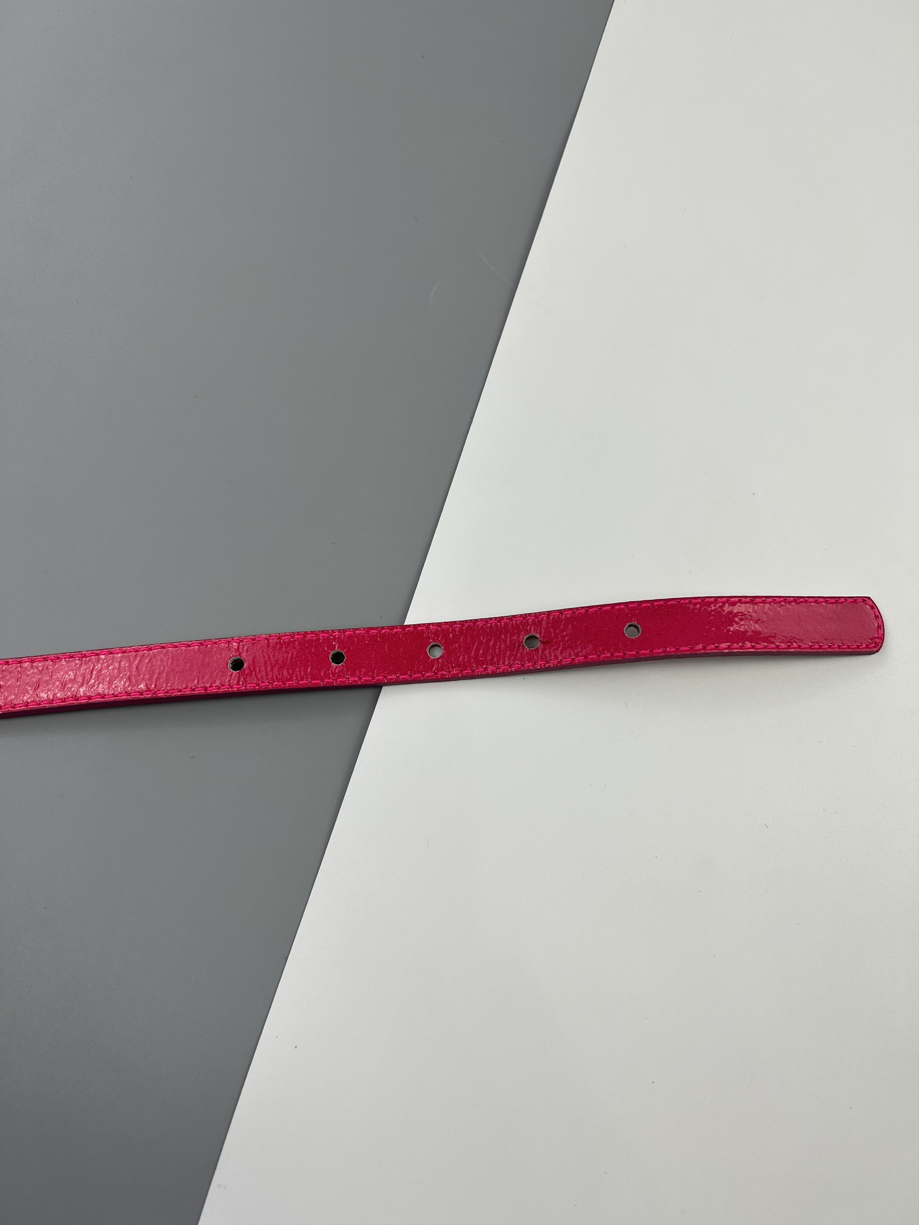 Designer Maison Boinet Pink Leather Belt Size 90/36 Made in France Size ONE SIZE - 4 Thumbnail