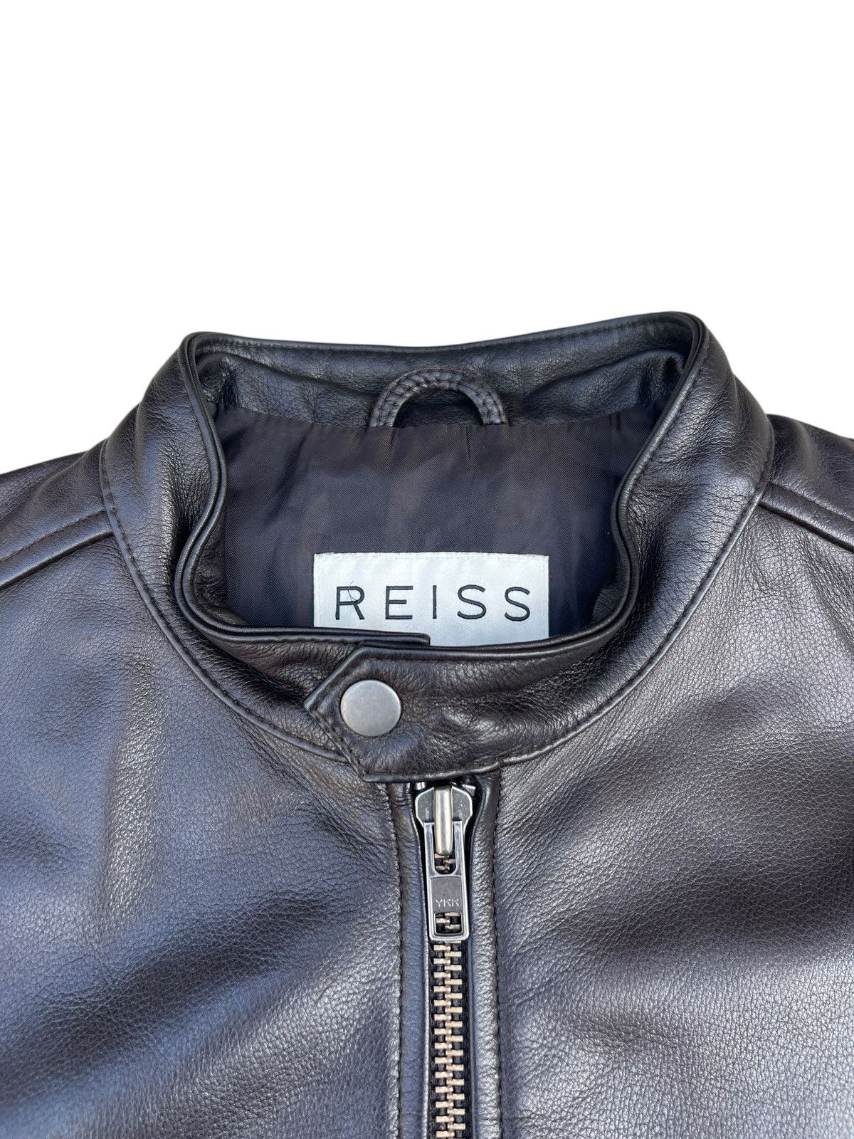 Reiss REISS Knox Cow Leather Jacket Racer Size US XL / EU 56 / 4 - 5 Thumbnail