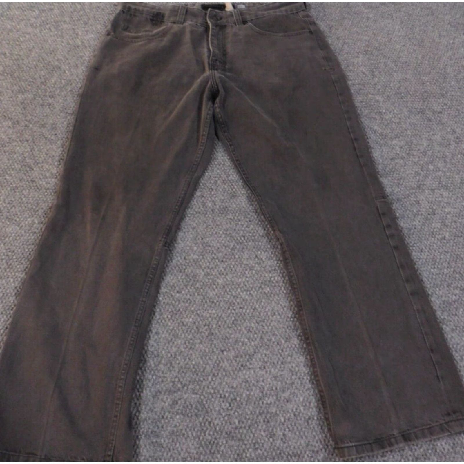 Rocawear VINTAGE Rocawear Jeans Waist 38 Inseam 32 Black Mens Hip Hop Baggy Straight Cotton Denim Zip Pockets 90s 2000s Size US 38 / EU 54 - 2 Thumbnail