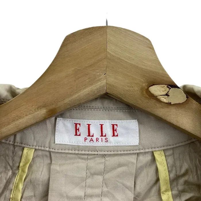 Vintage Vtg ELLE PARIS SPORTS Minimalist Biege Cardigan Blouse Size S / US 4 / IT 40 - 4 Thumbnail