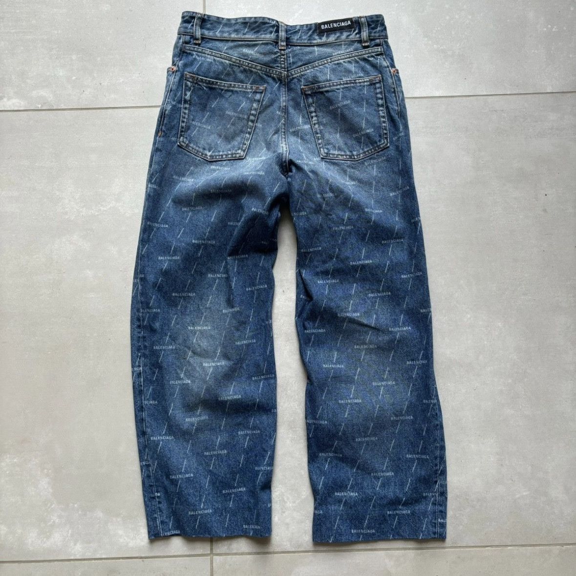 Balenciaga Balenciaga Logo Print Denim Size US 28 / EU 44 - 10 Thumbnail
