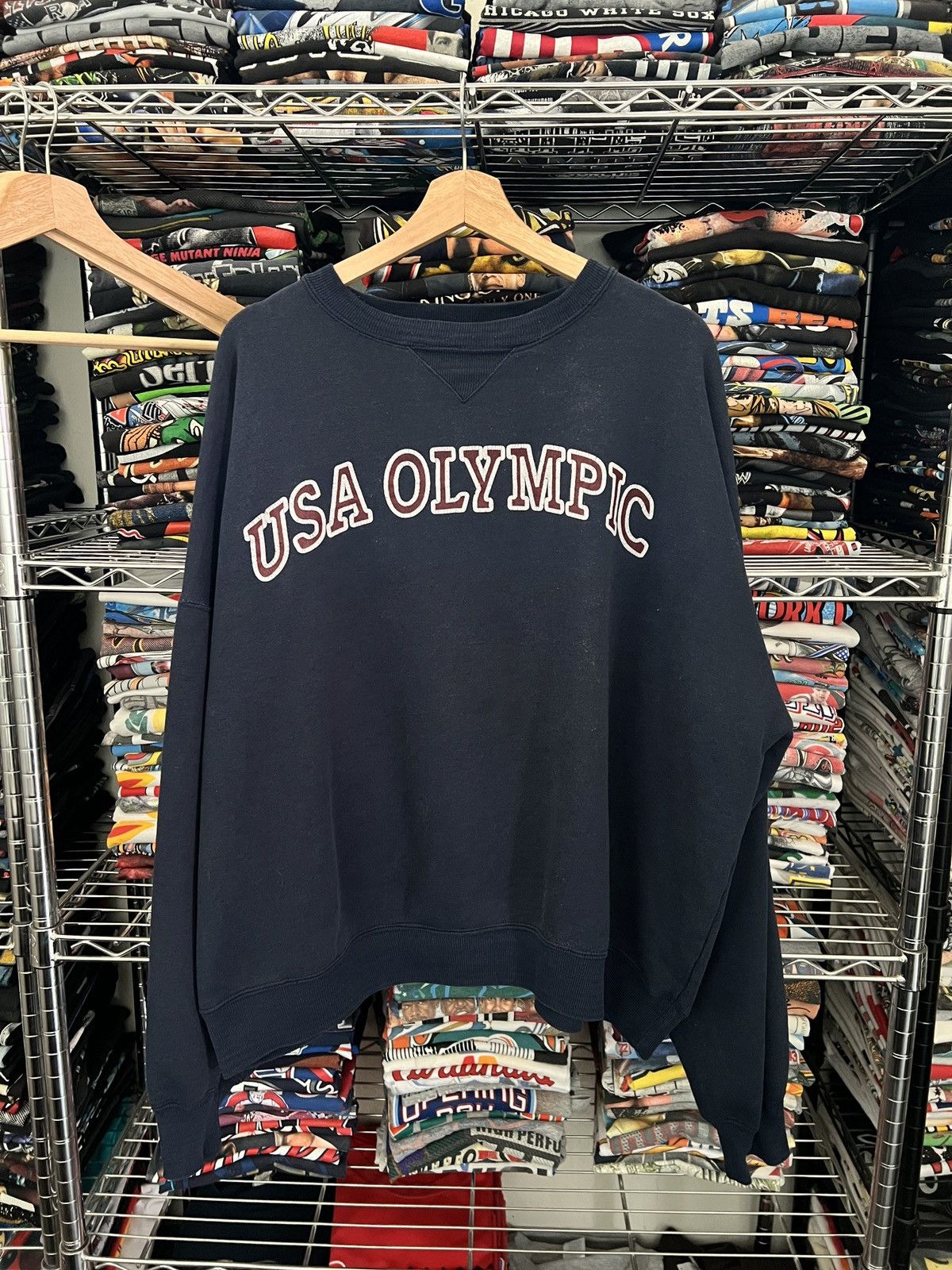 USA Olympics 90s USA Olympics Crewneck Boxy Size US XXL / EU 58 / 5 - 1 Thumbnail